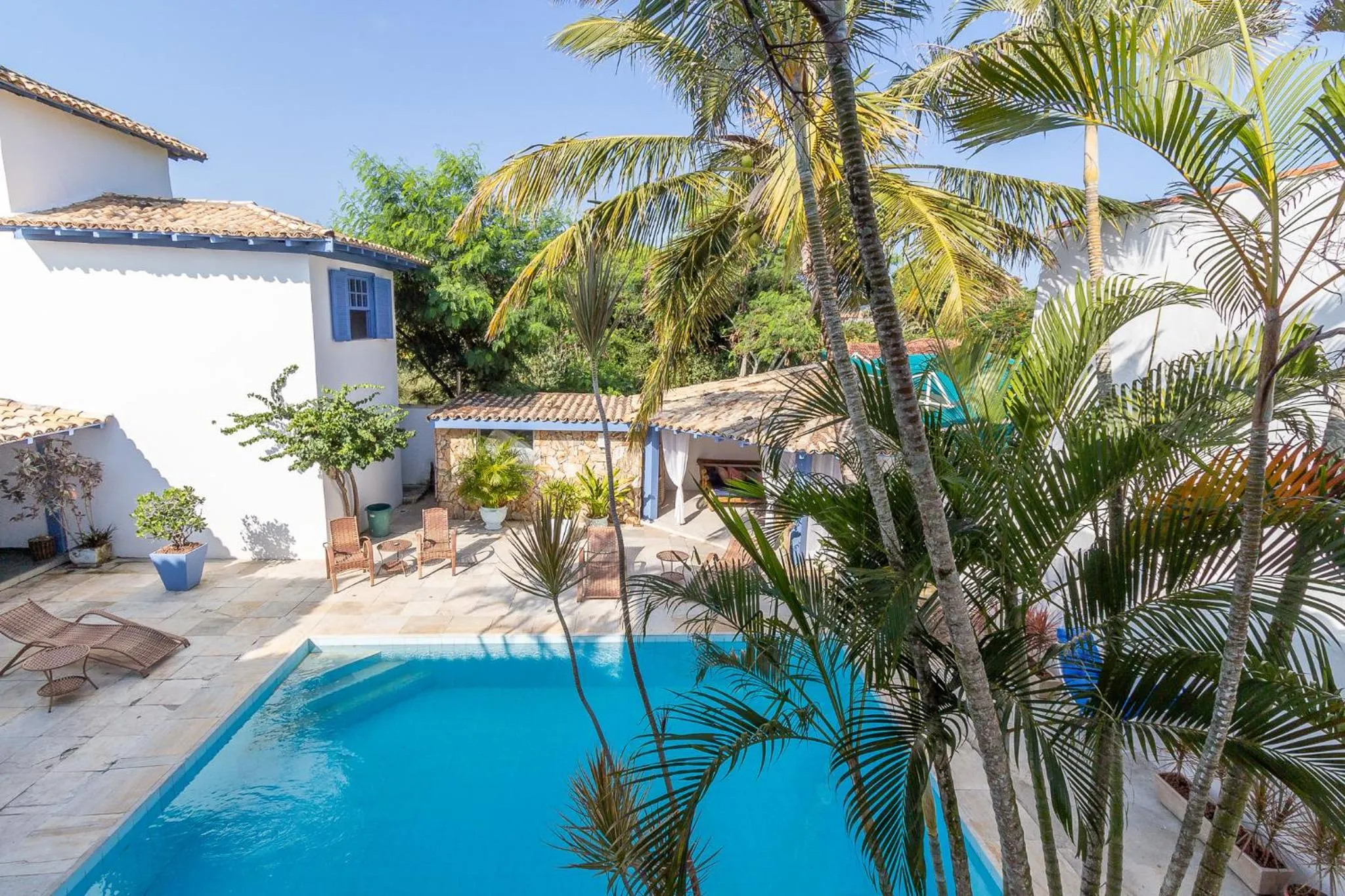 Swimming pool in Pousada Vila Capri