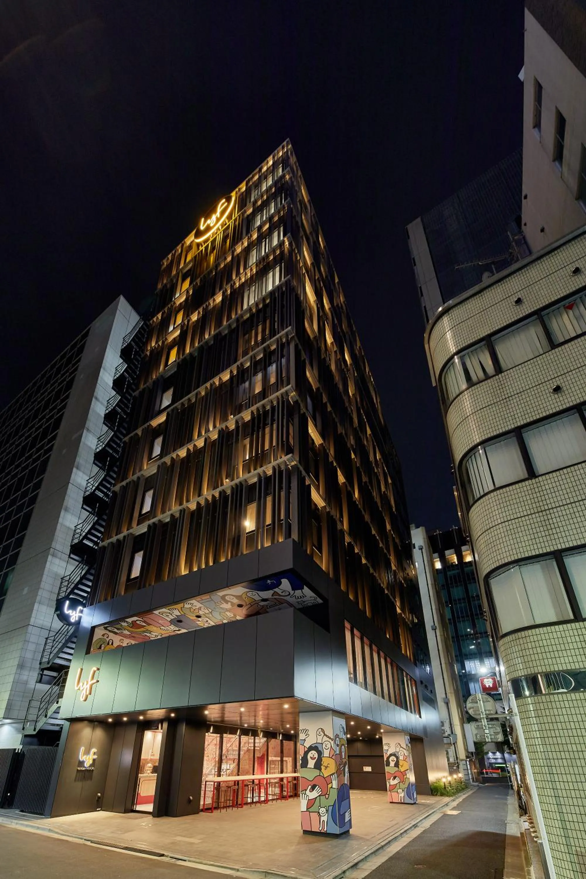 Property building in lyf Ginza Tokyo