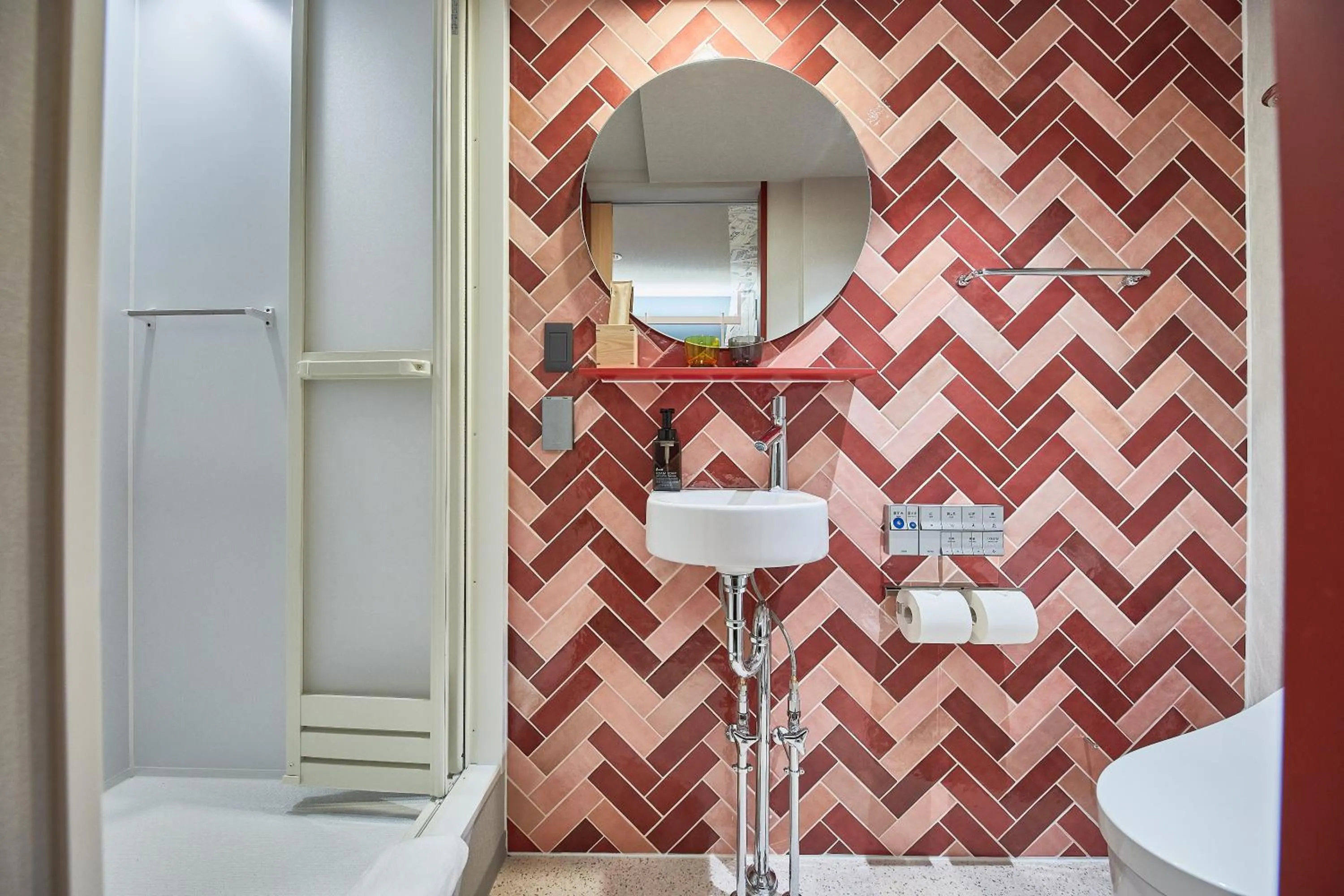 Bathroom in lyf Ginza Tokyo