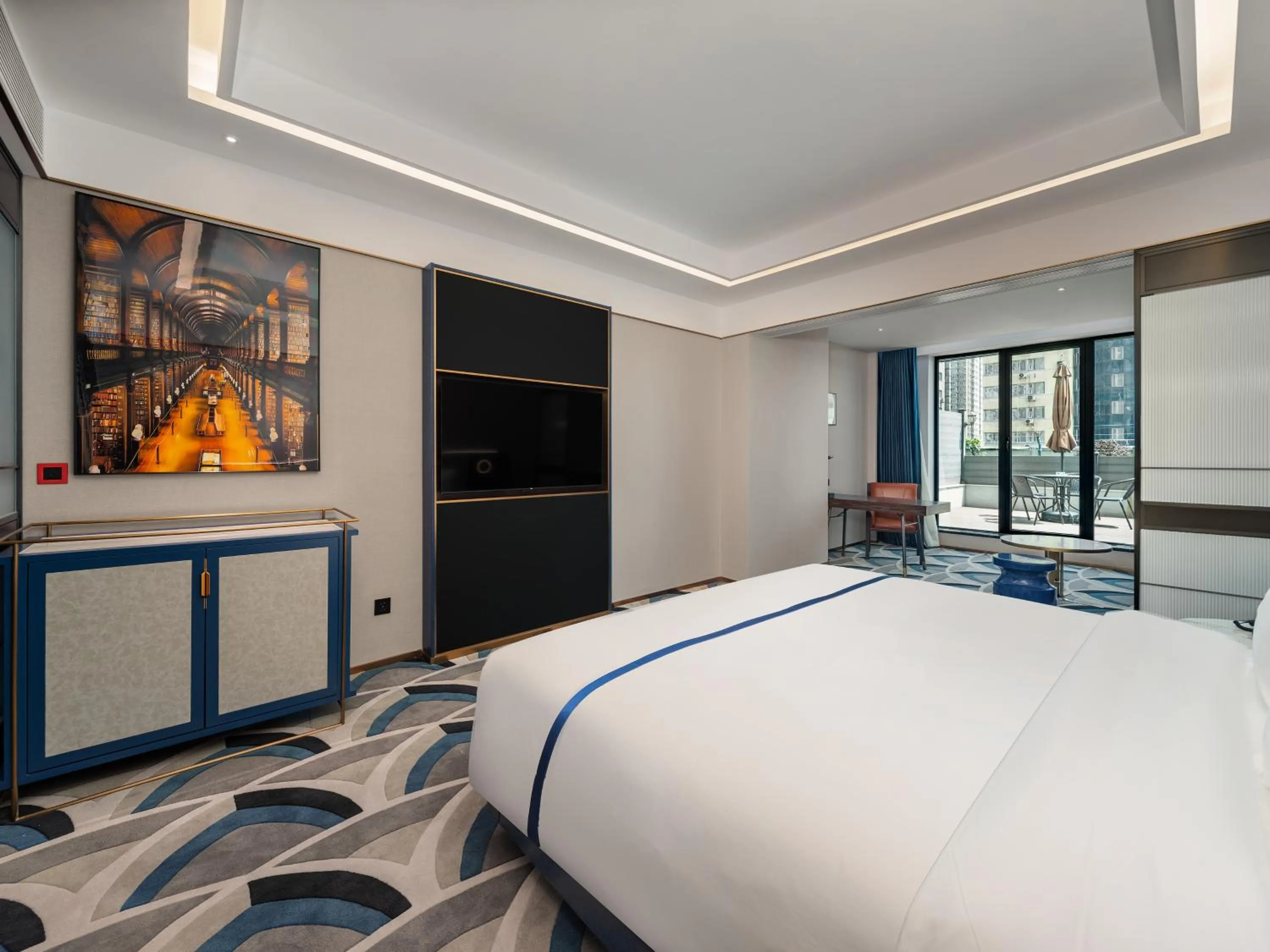 Bed in 西安钟楼枫渡酒店永兴坊地铁站店