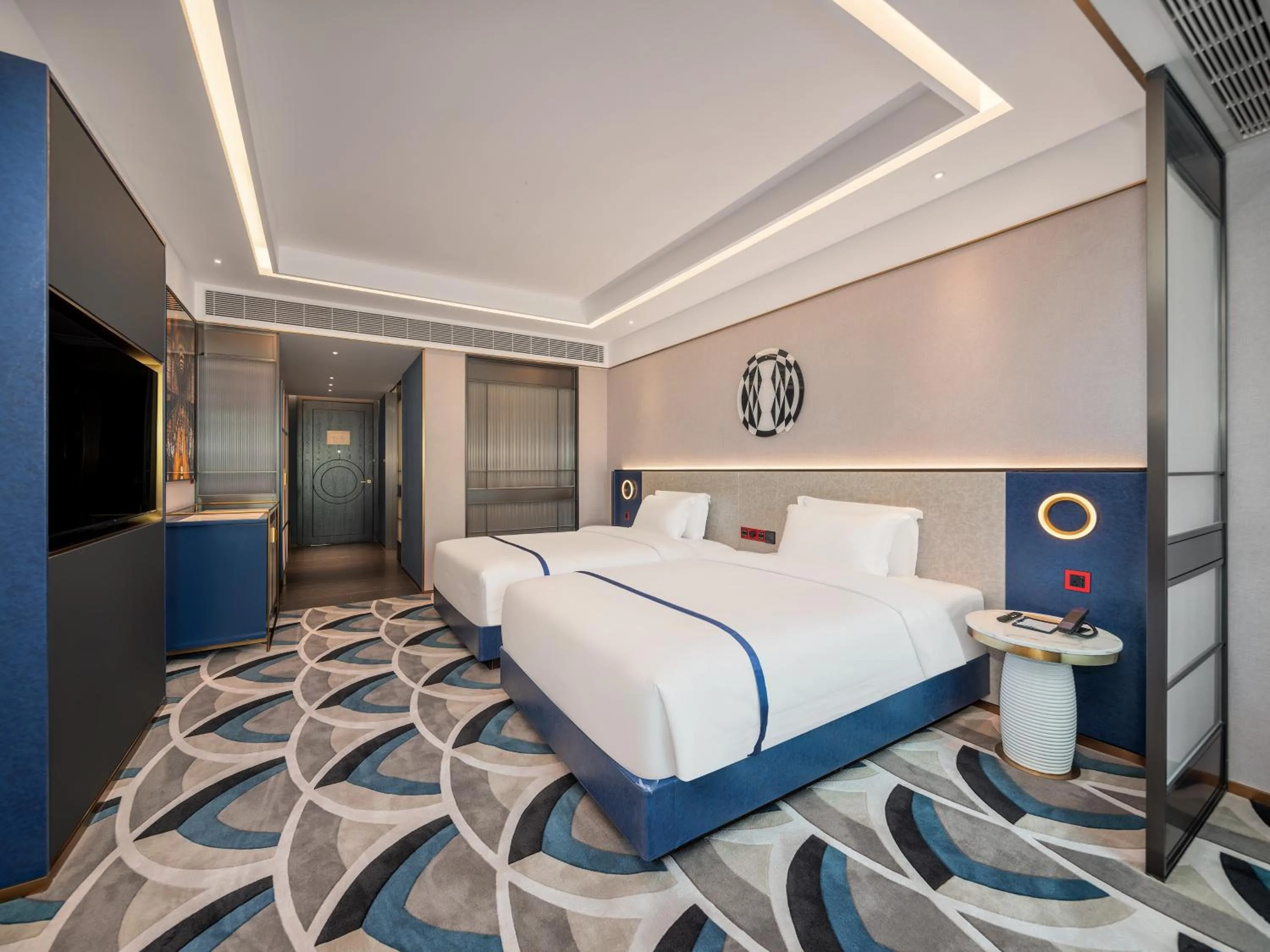 Bed in 西安钟楼枫渡酒店永兴坊地铁站店