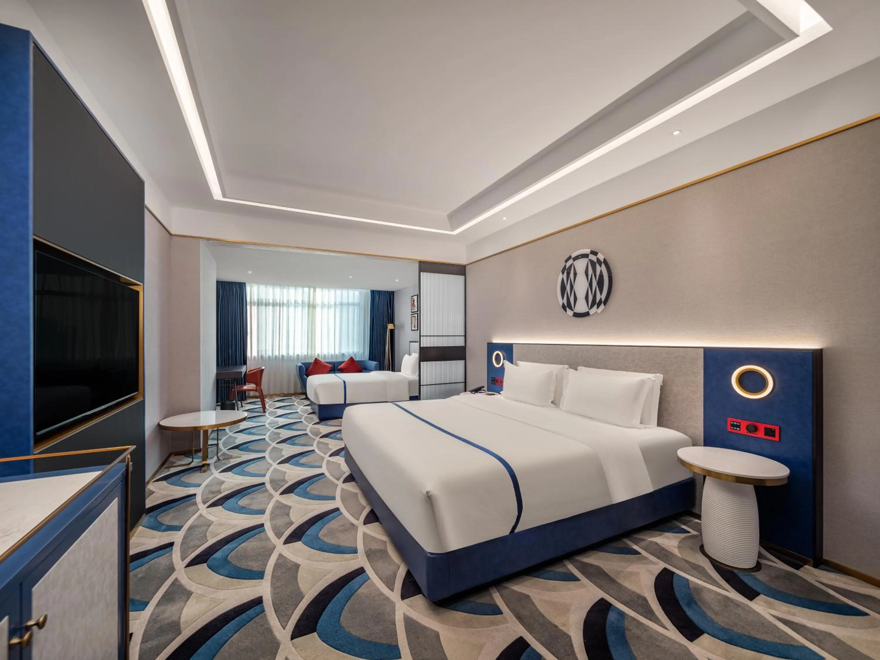 Bed in 西安钟楼枫渡酒店永兴坊地铁站店