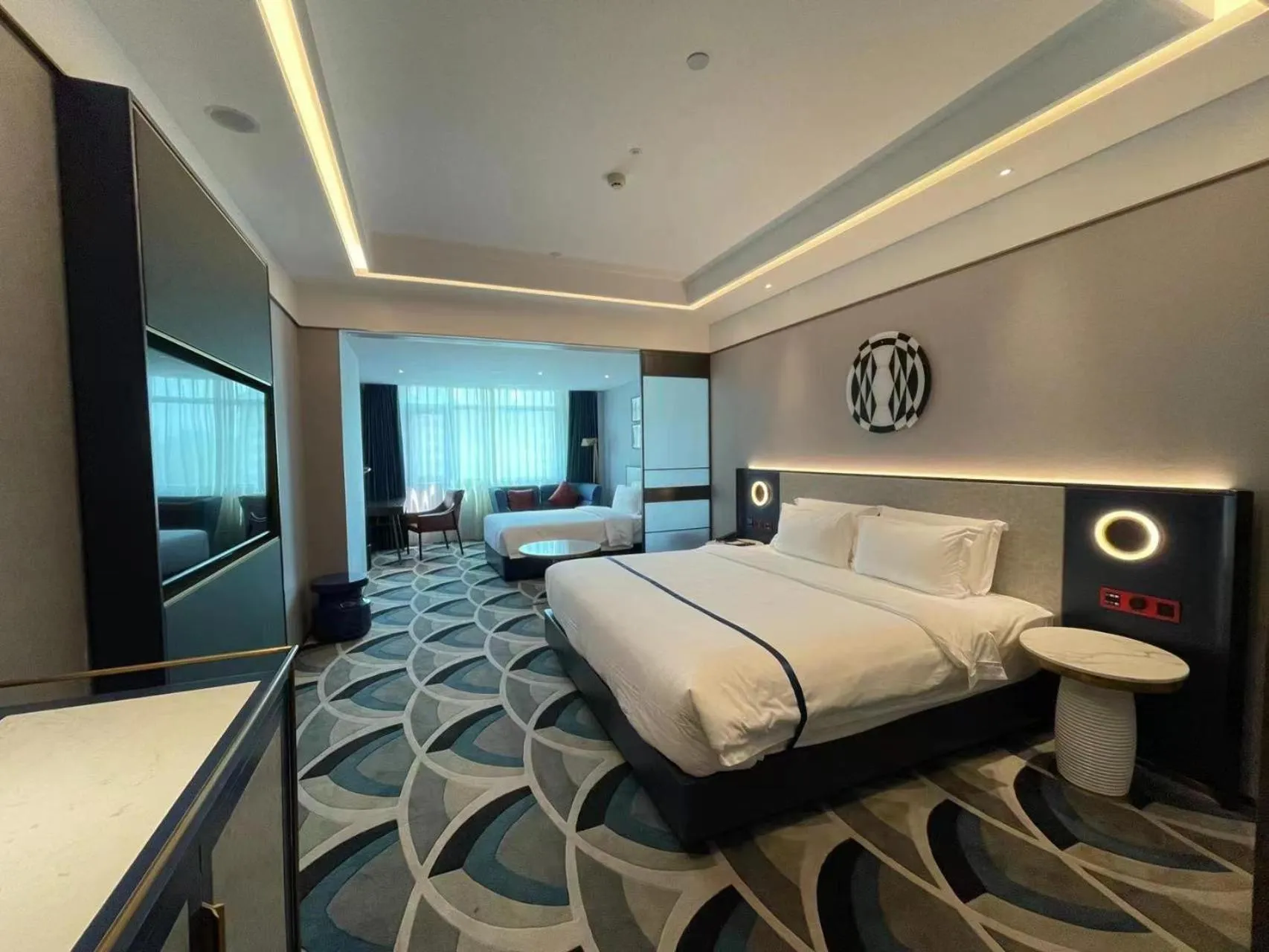 Bed in 西安钟楼枫渡酒店永兴坊地铁站店