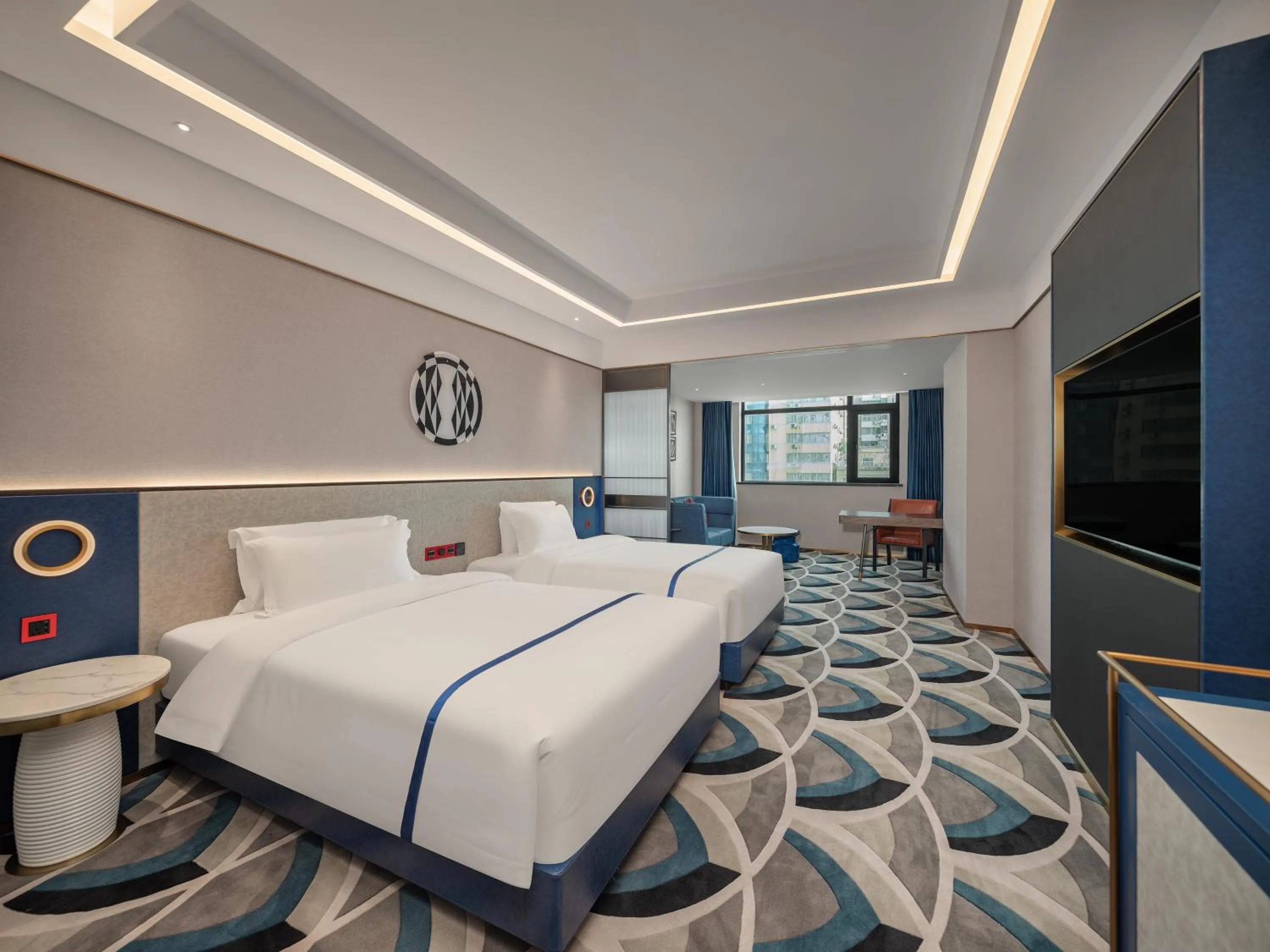 Bed in 西安钟楼枫渡酒店永兴坊地铁站店