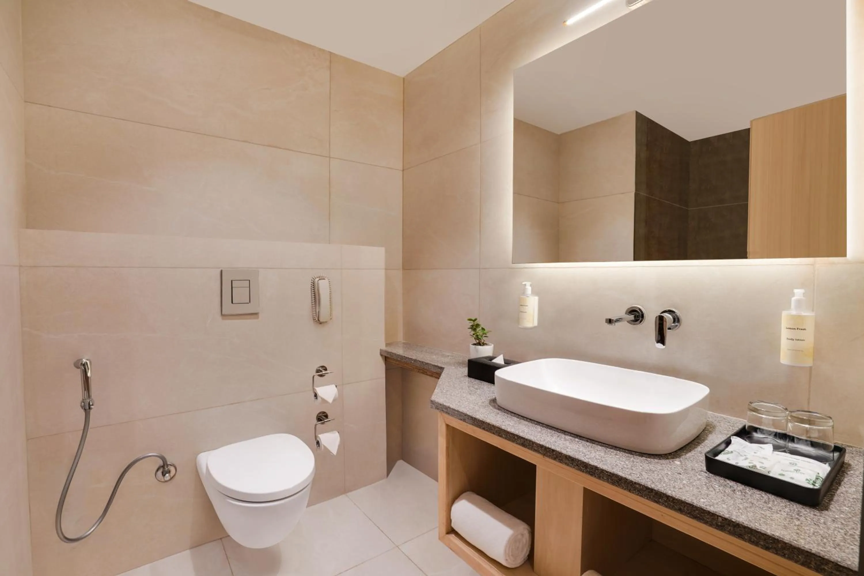 Bathroom in Lemon Tree Hotel, Haridwar