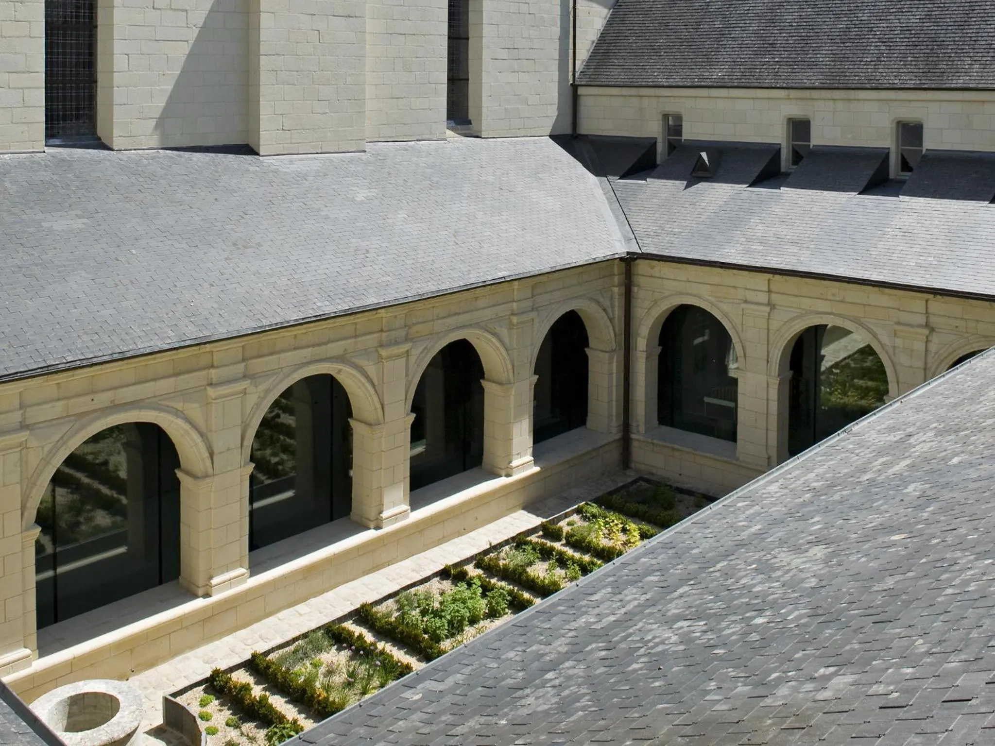 Bird's eye view in Fontevraud L'Ermitage