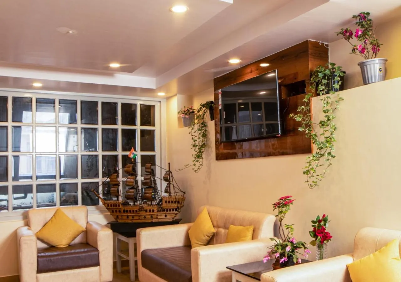 Seating area in Hotel Raj Ville - Darjeeling Hotel Near Mall Road
