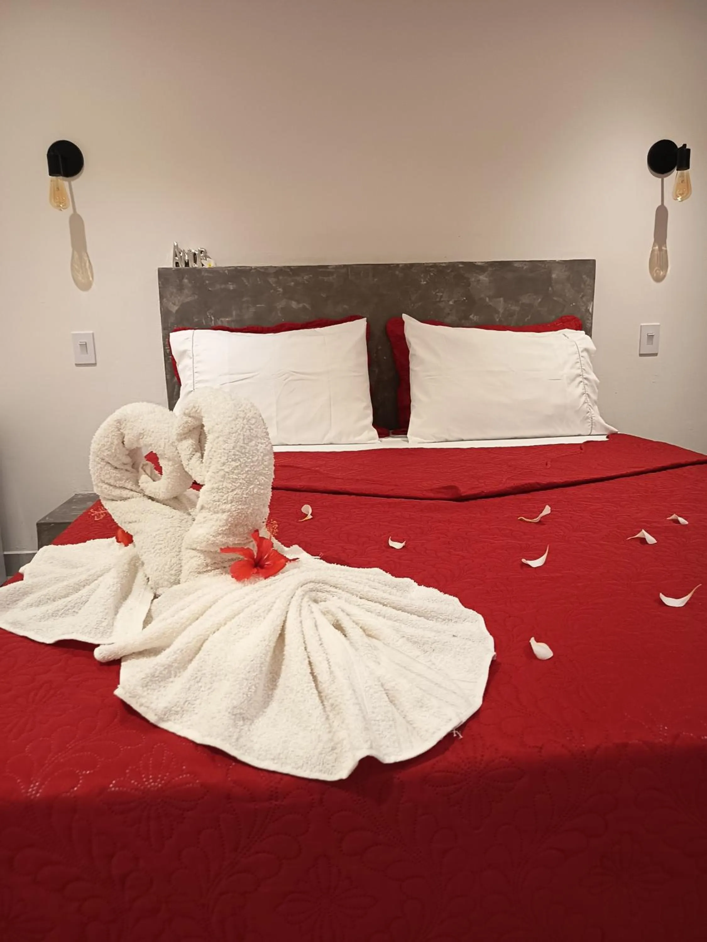 Bed in Pousada Casa Do Cocotier