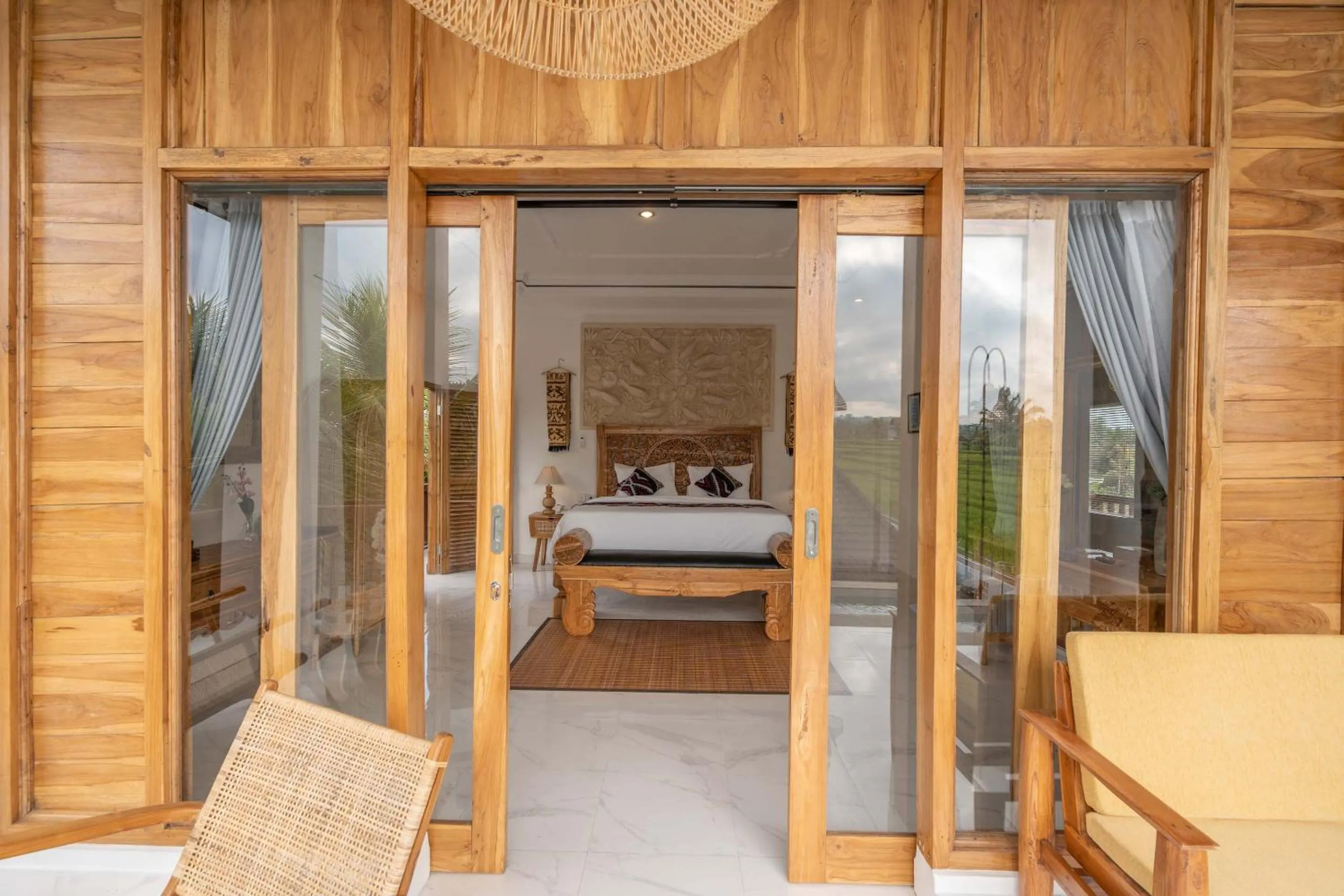 Balcony/Terrace, Bed in Barong Bali Resort Ubud