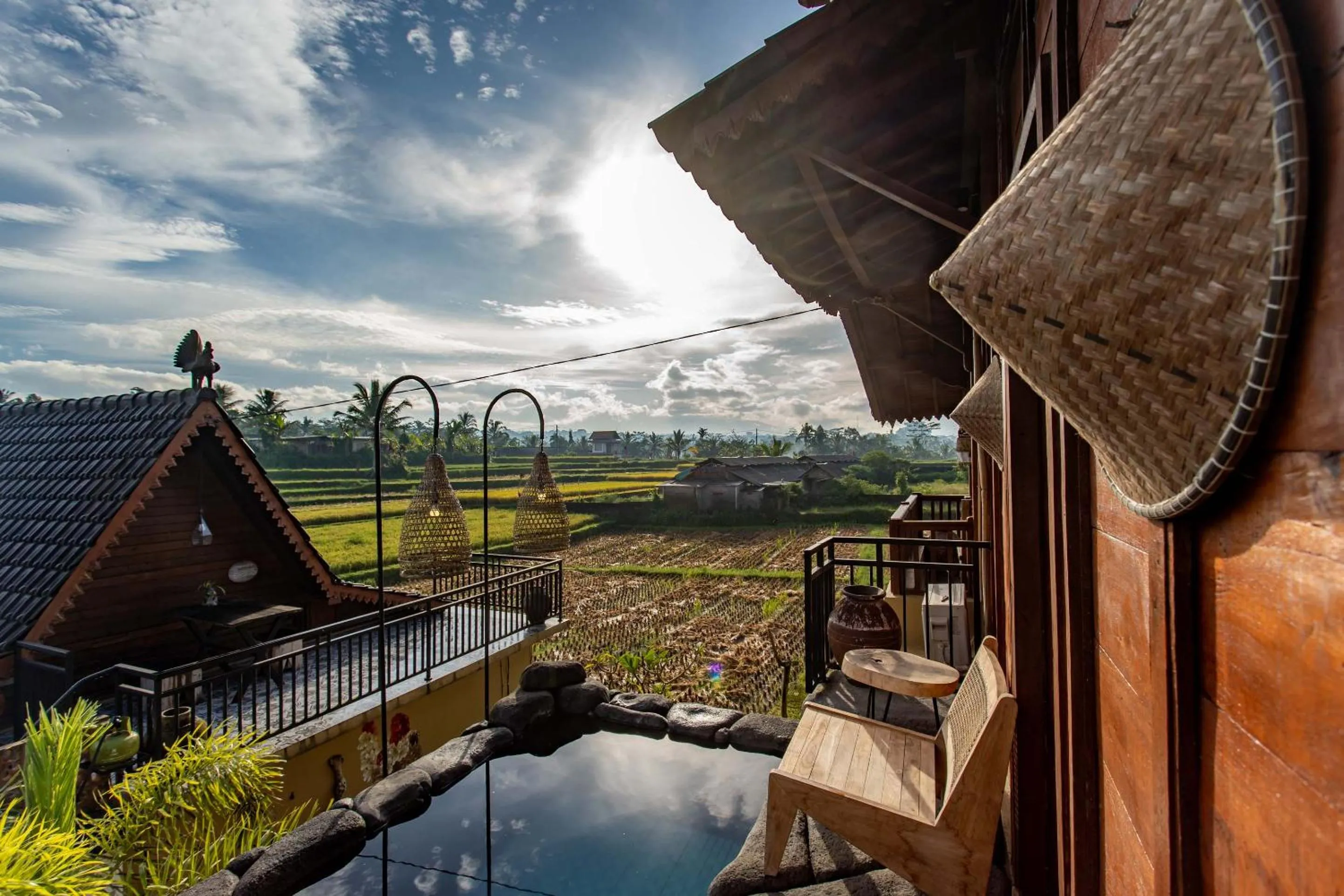 Pool view in Barong Bali Resort Ubud