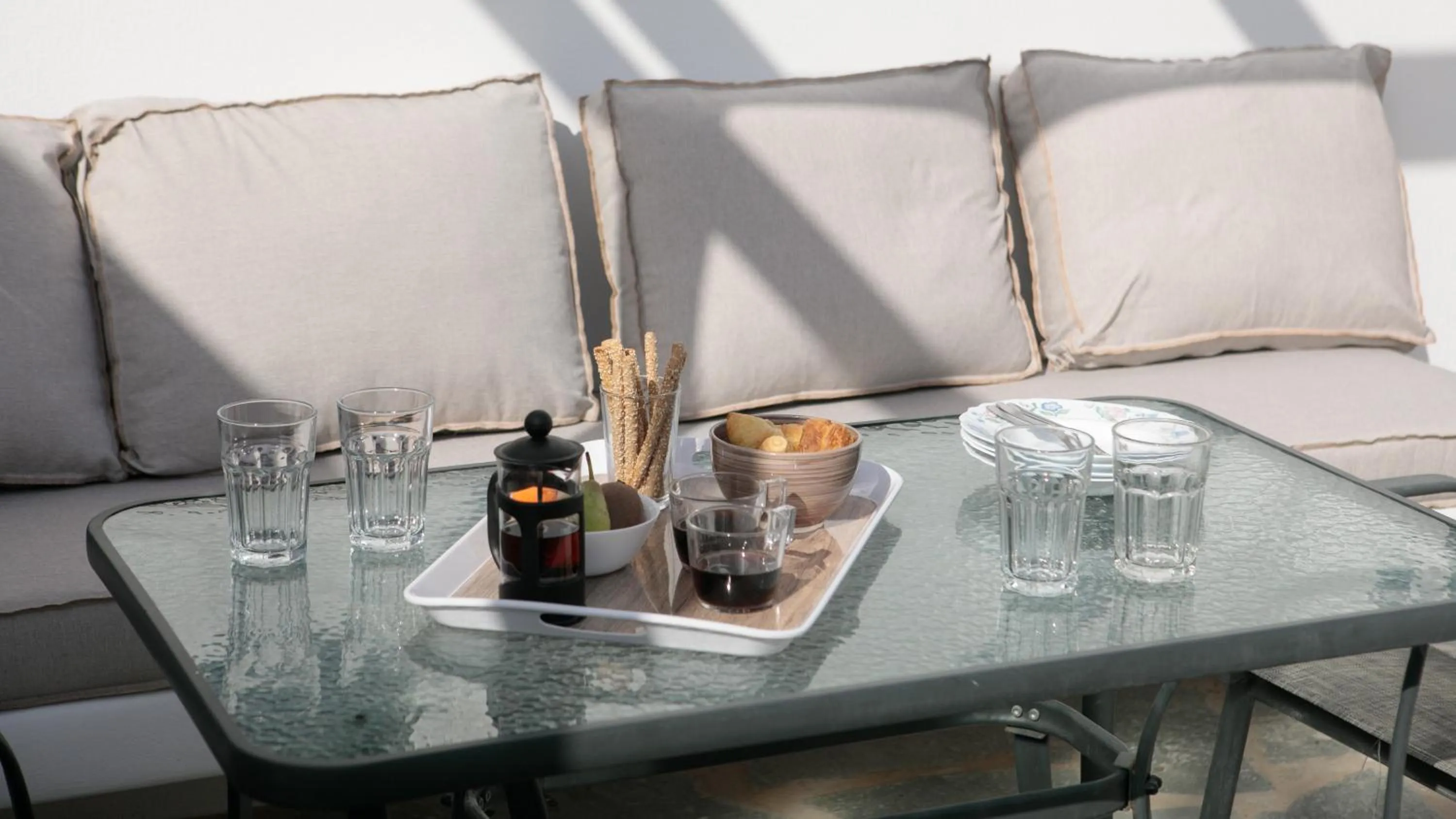 Dining area in Irida Vacation Suites