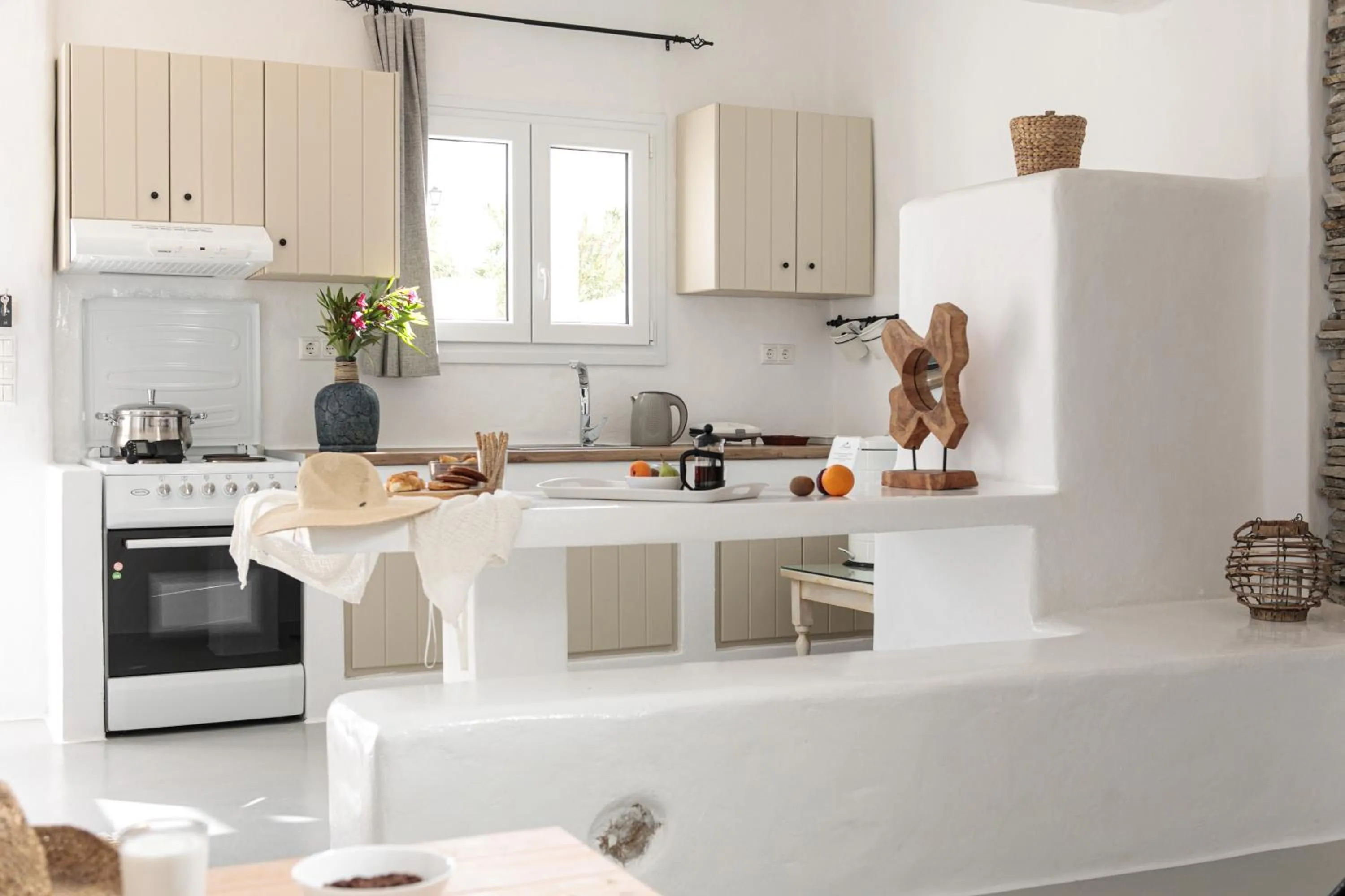 Kitchen or kitchenette in Irida Vacation Suites