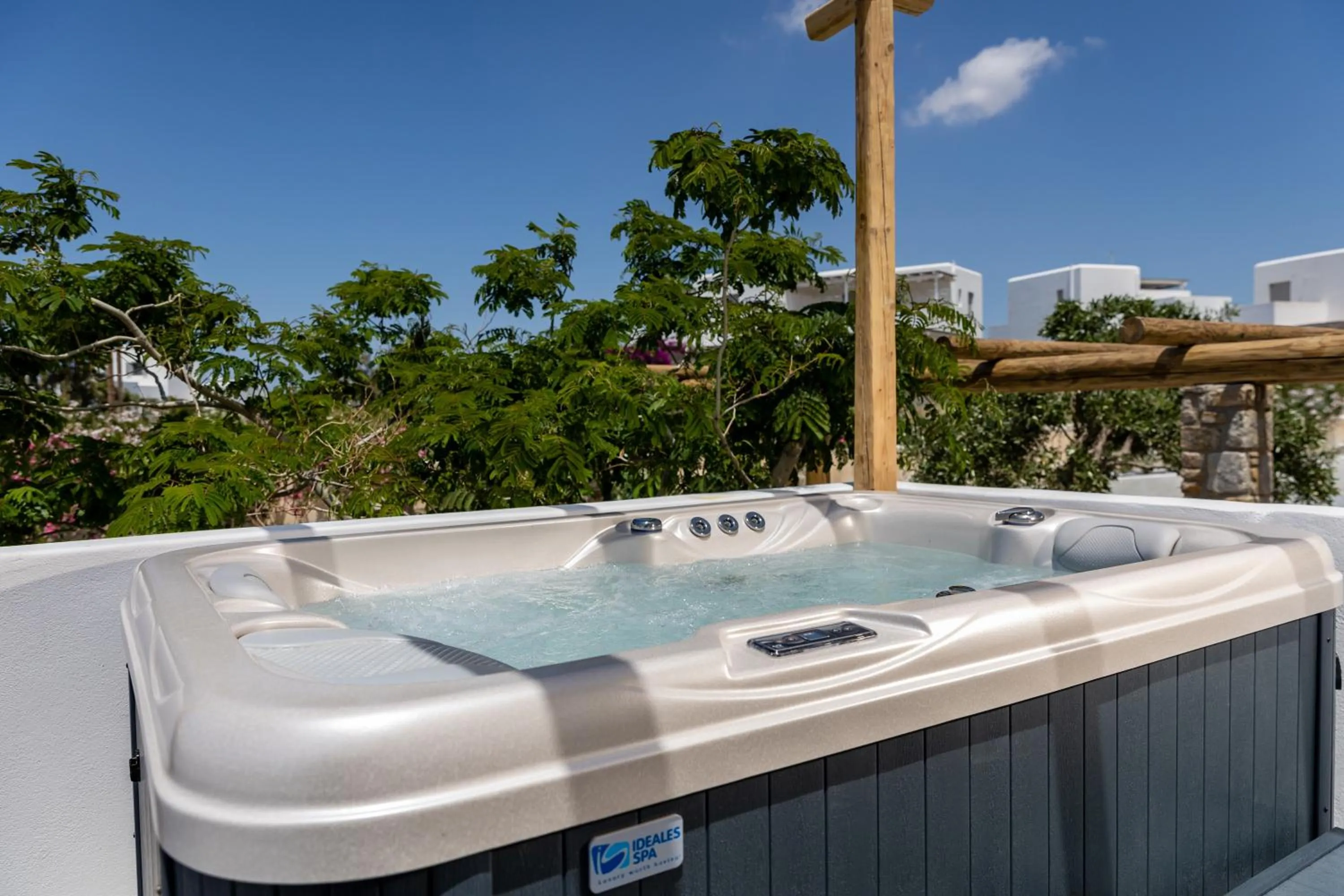 Hot Tub in Irida Vacation Suites