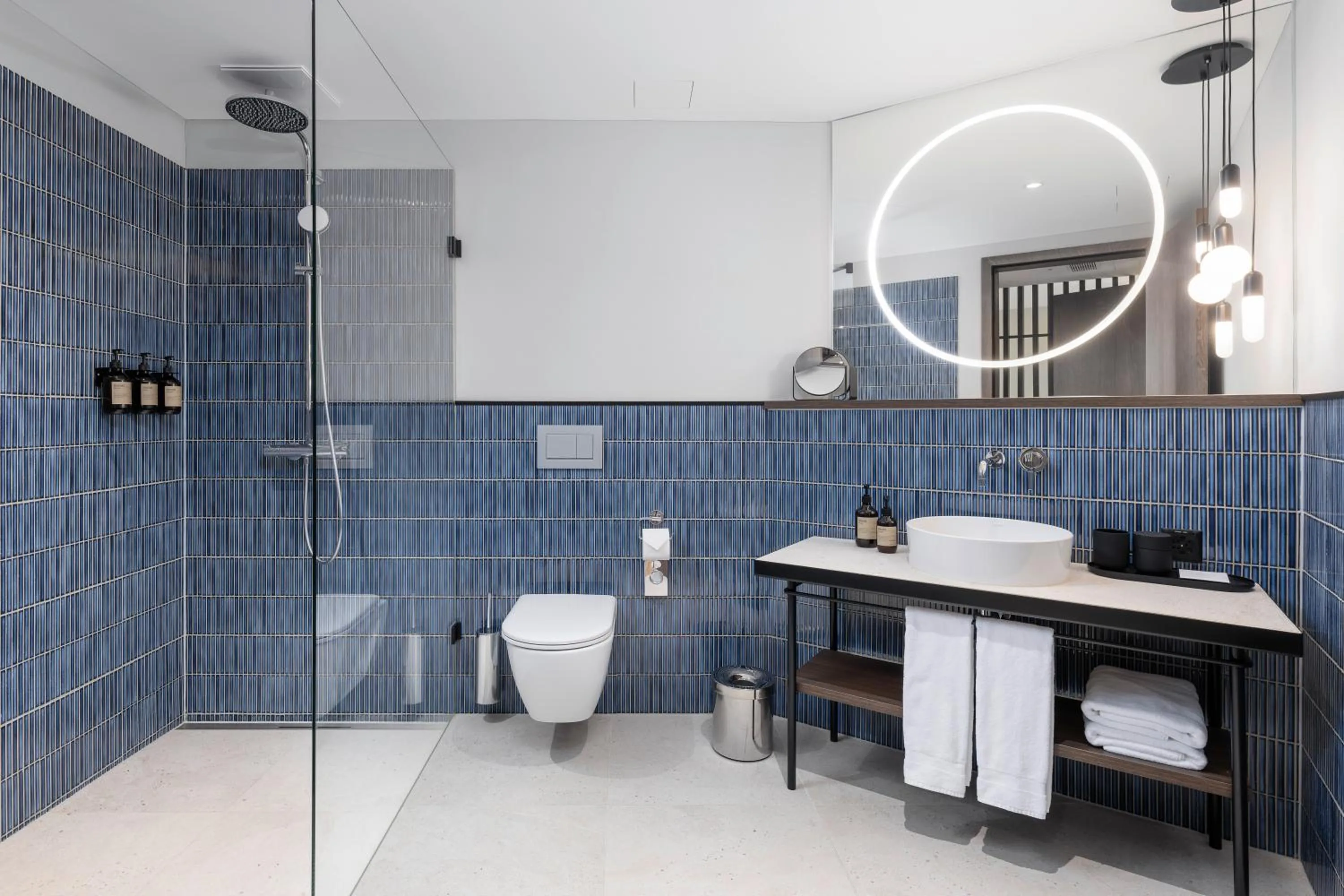 Shower in Hotel Meierhof