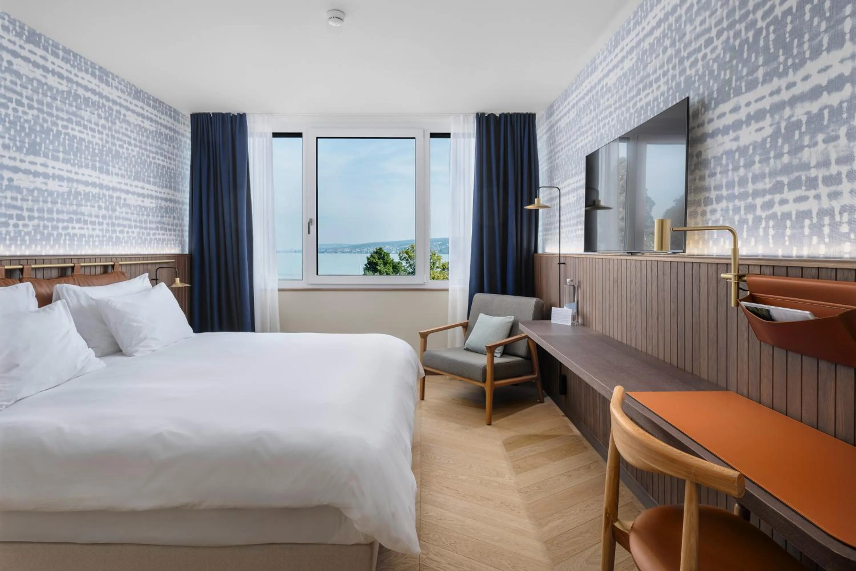 View (from property/room), Bed in Hotel Meierhof