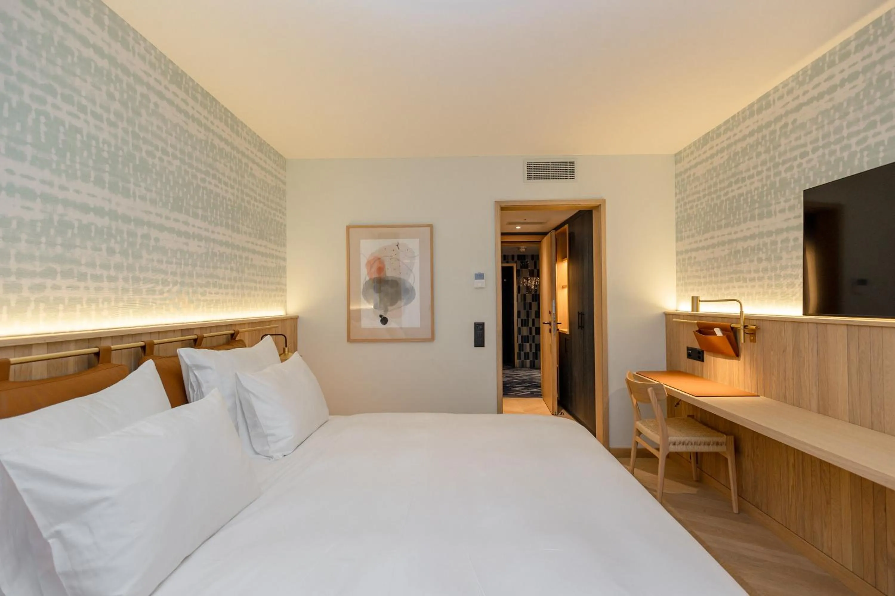 Bed in Hotel Meierhof