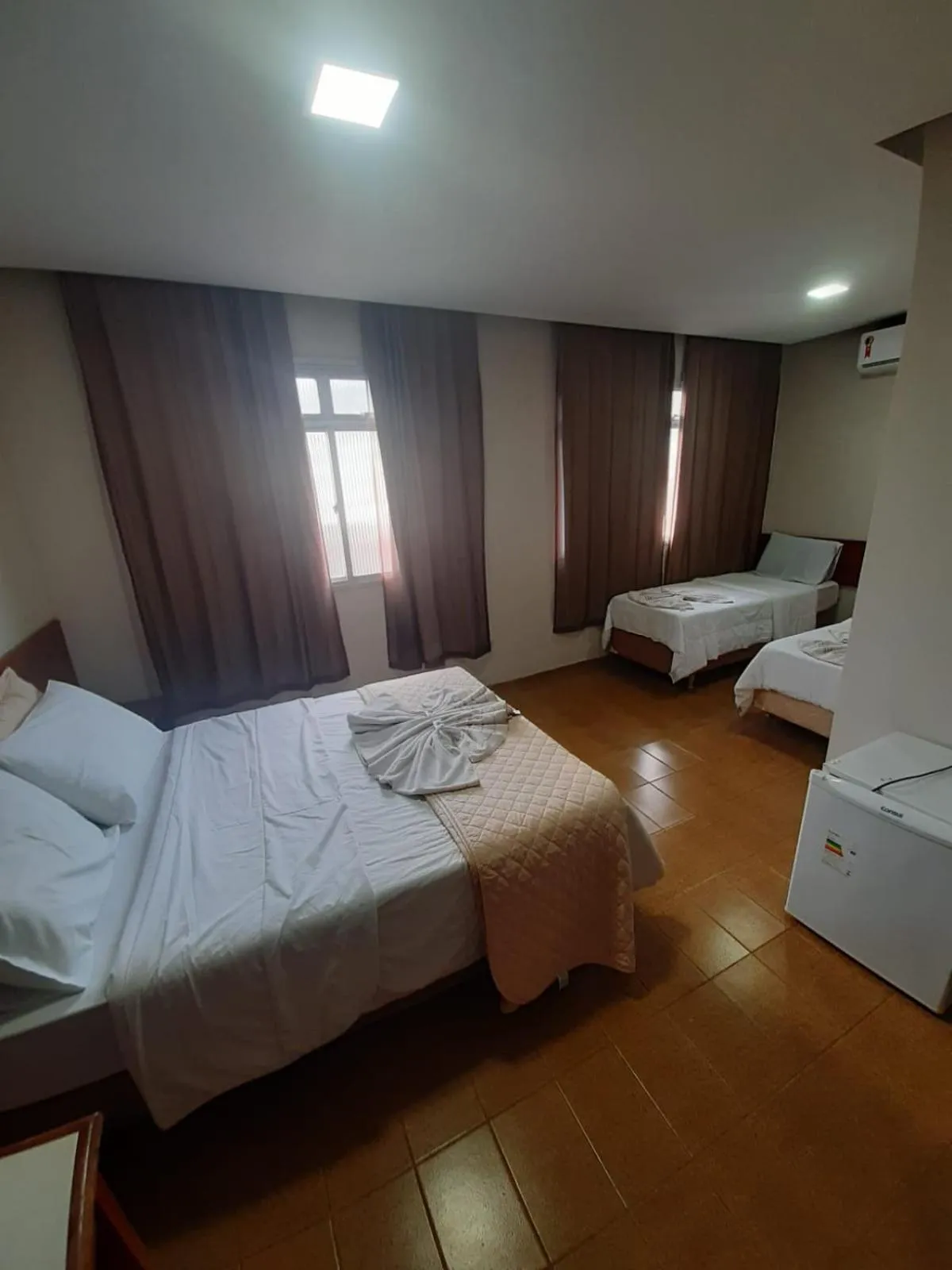 Bed in Hotel Recanto Europeu