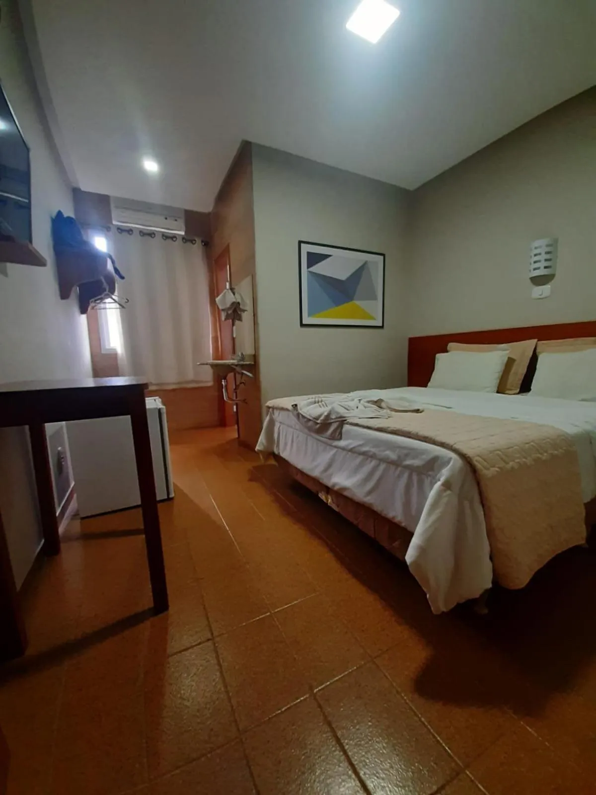 Bed in Hotel Recanto Europeu