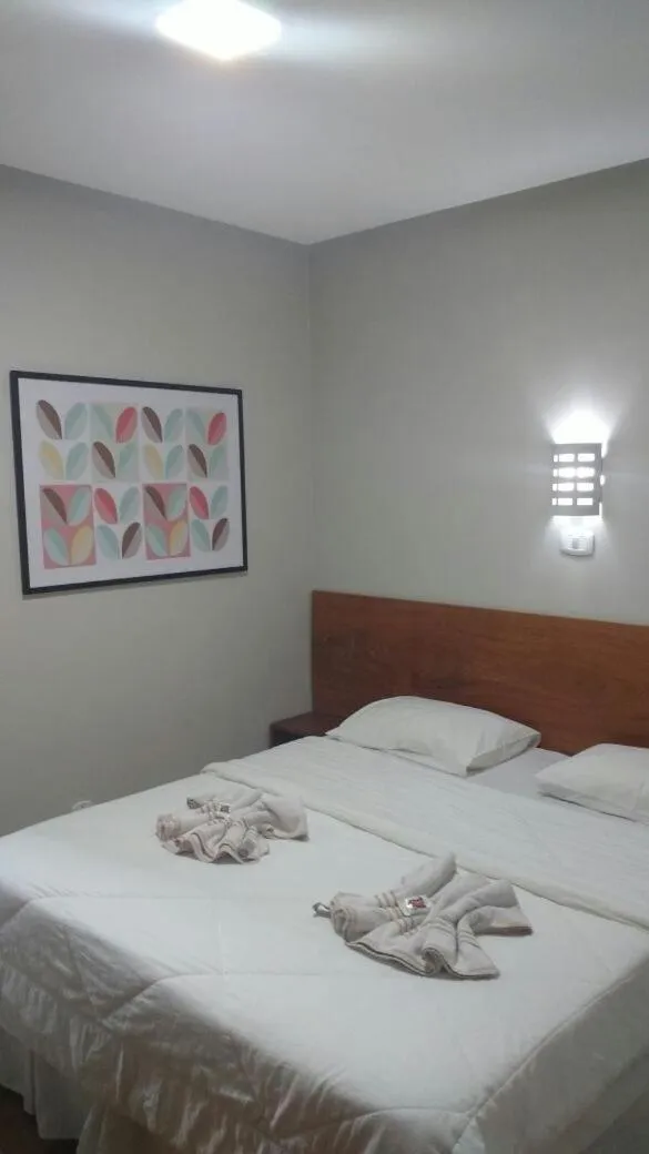 Bed in Hotel Recanto Europeu