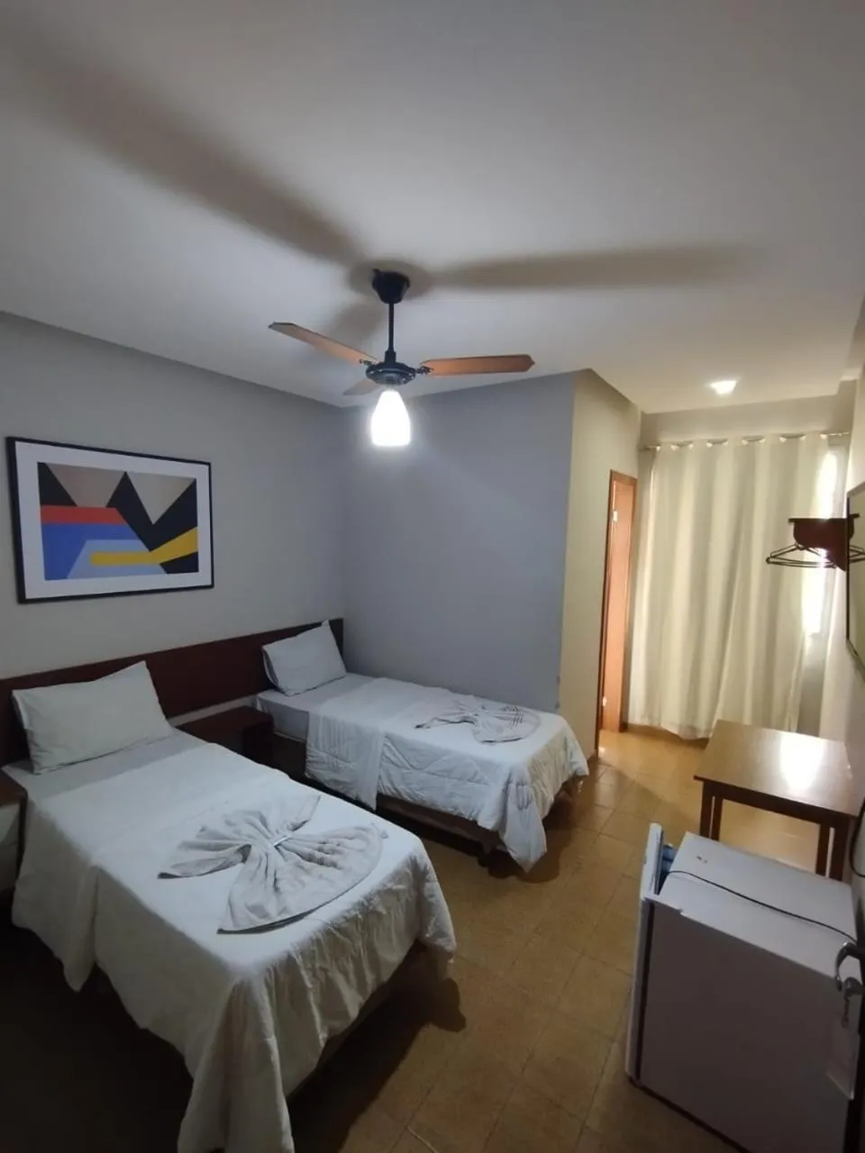 Bed in Hotel Recanto Europeu