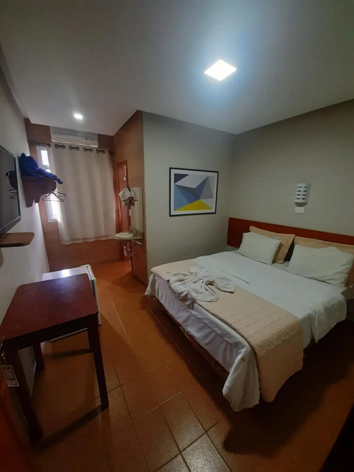 Bed in Hotel Recanto Europeu