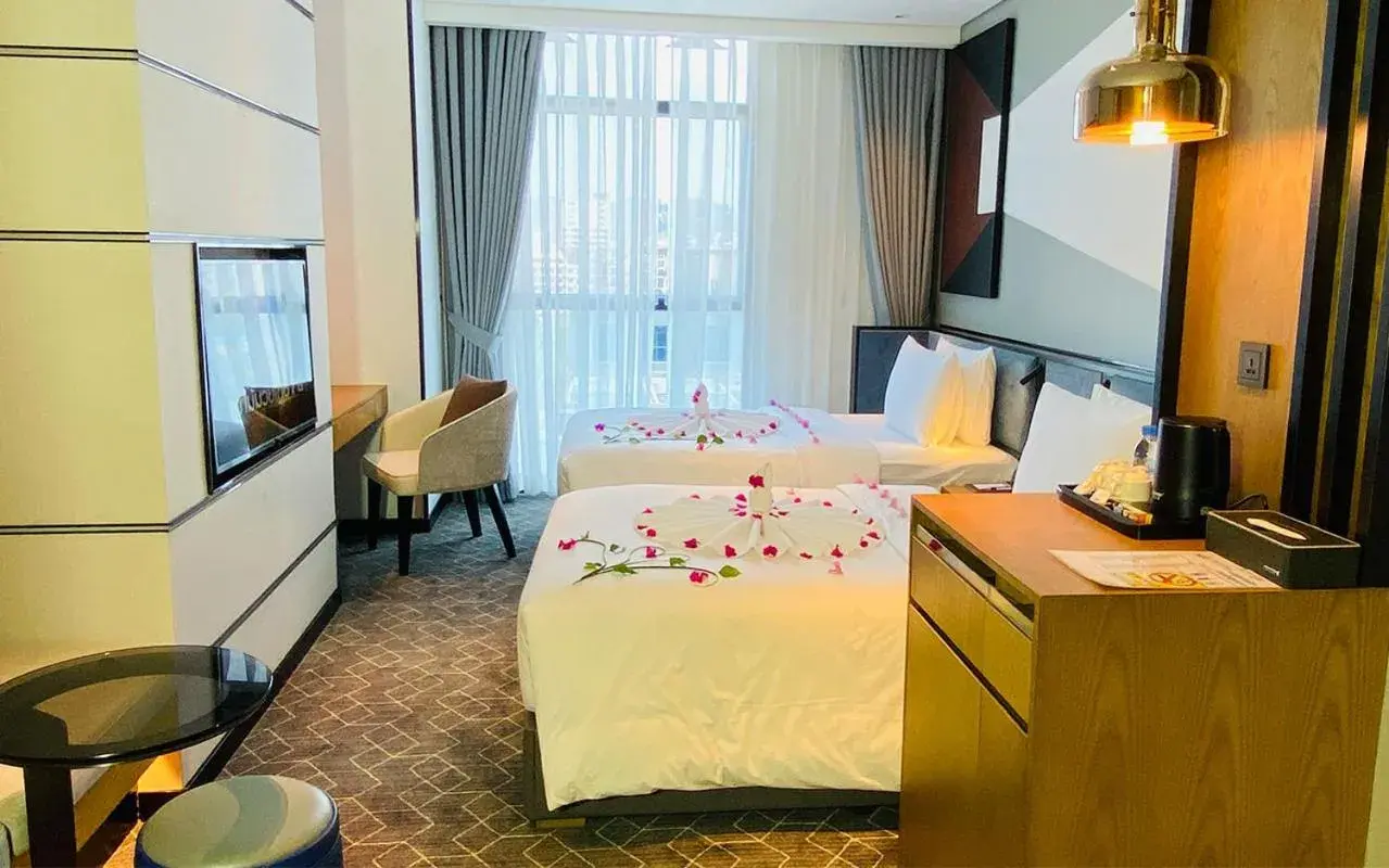 Deluxe Twin Room in SIHA Hotel & Casino Deluxe Twin Room in SIHA Hotel & Casino