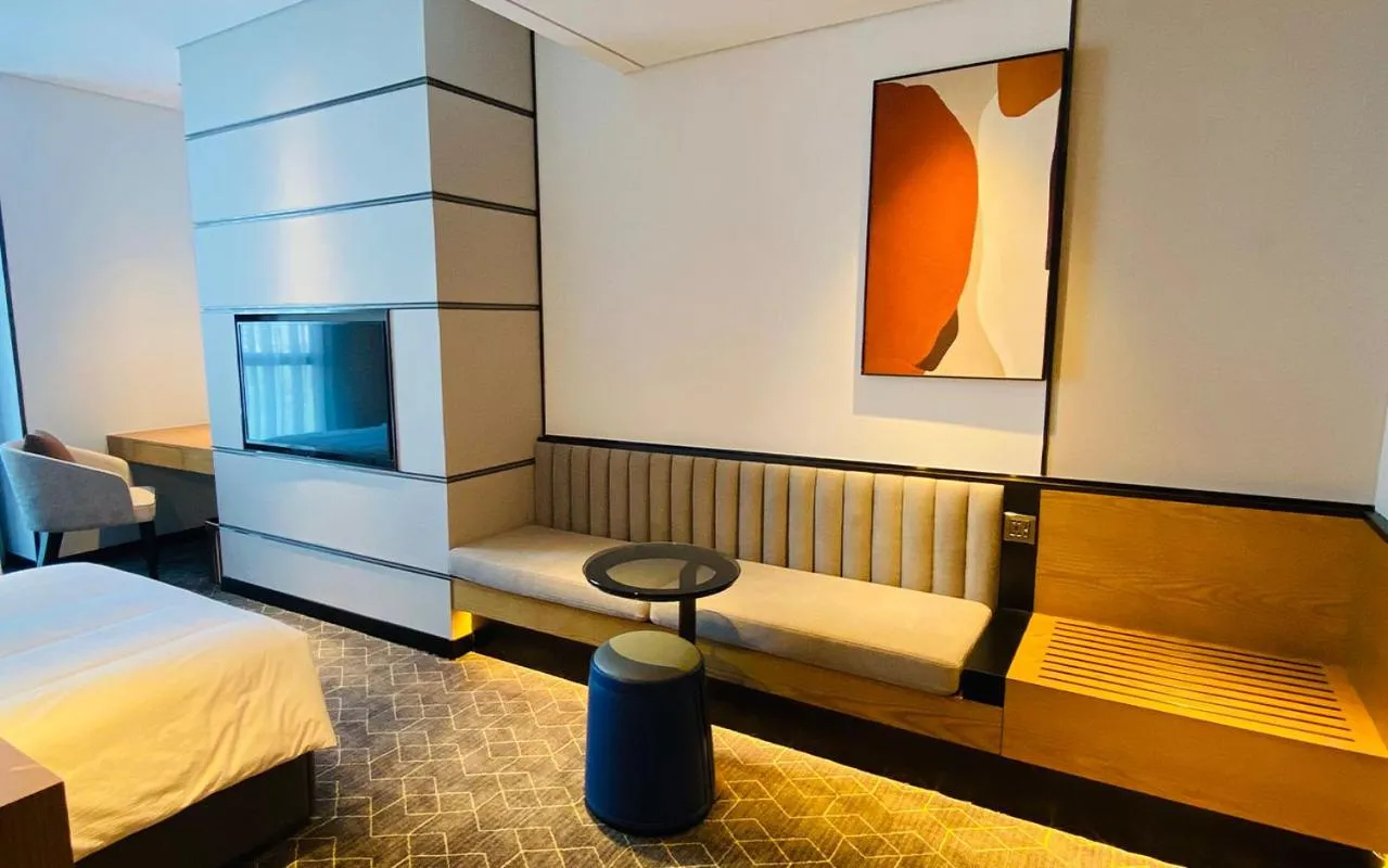 Living room, Bed in SIHA Hotel & Casino