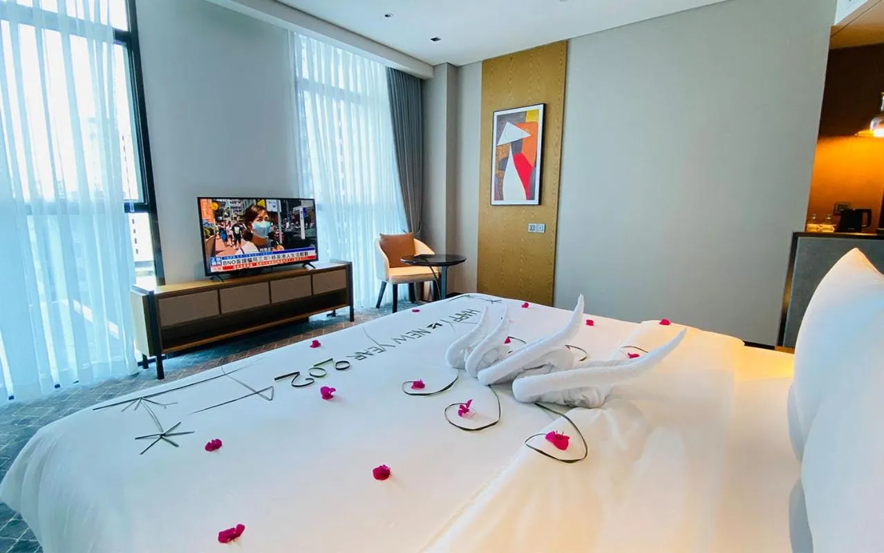 Bed in SIHA Hotel & Casino