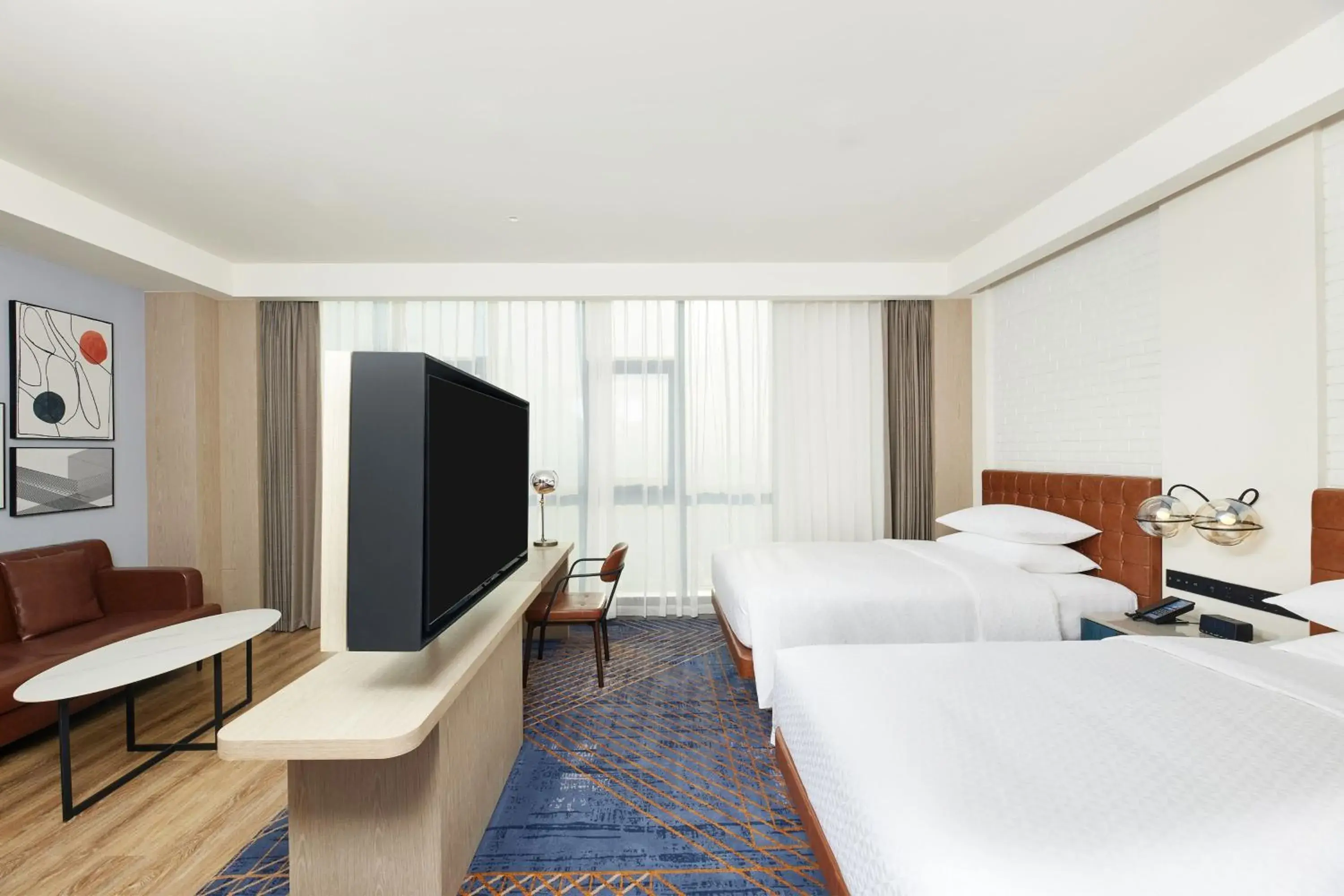 Premium Twin Room with City View in Four Points by Sheraton Nantong, Haimen Premium Twin Room with City View in Four Points by Sheraton Nantong, Haimen