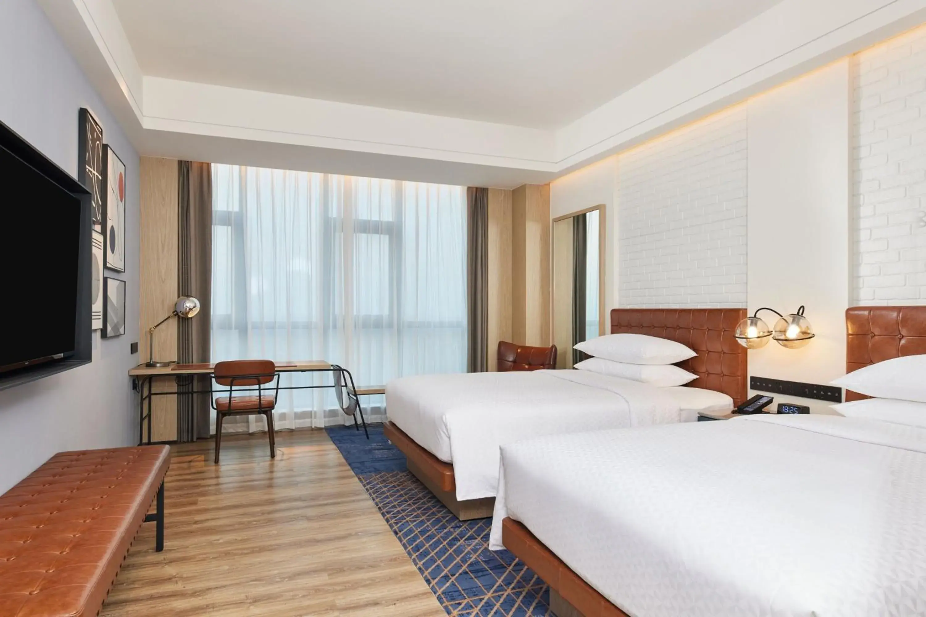 Superior Twin Room with City View in Four Points by Sheraton Nantong, Haimen Superior Twin Room with City View in Four Points by Sheraton Nantong, Haimen
