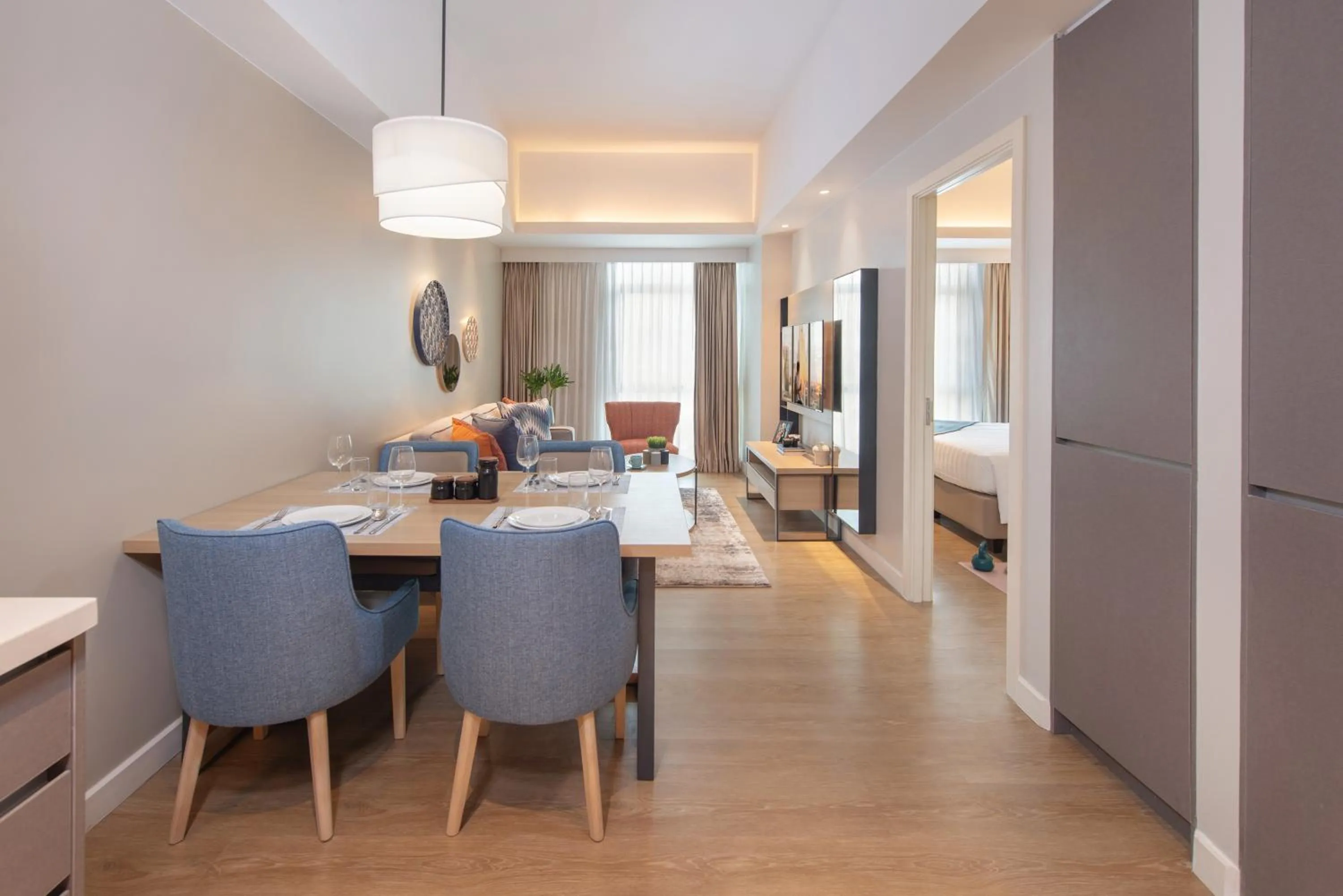 Dining area in Citadines Roces Quezon City