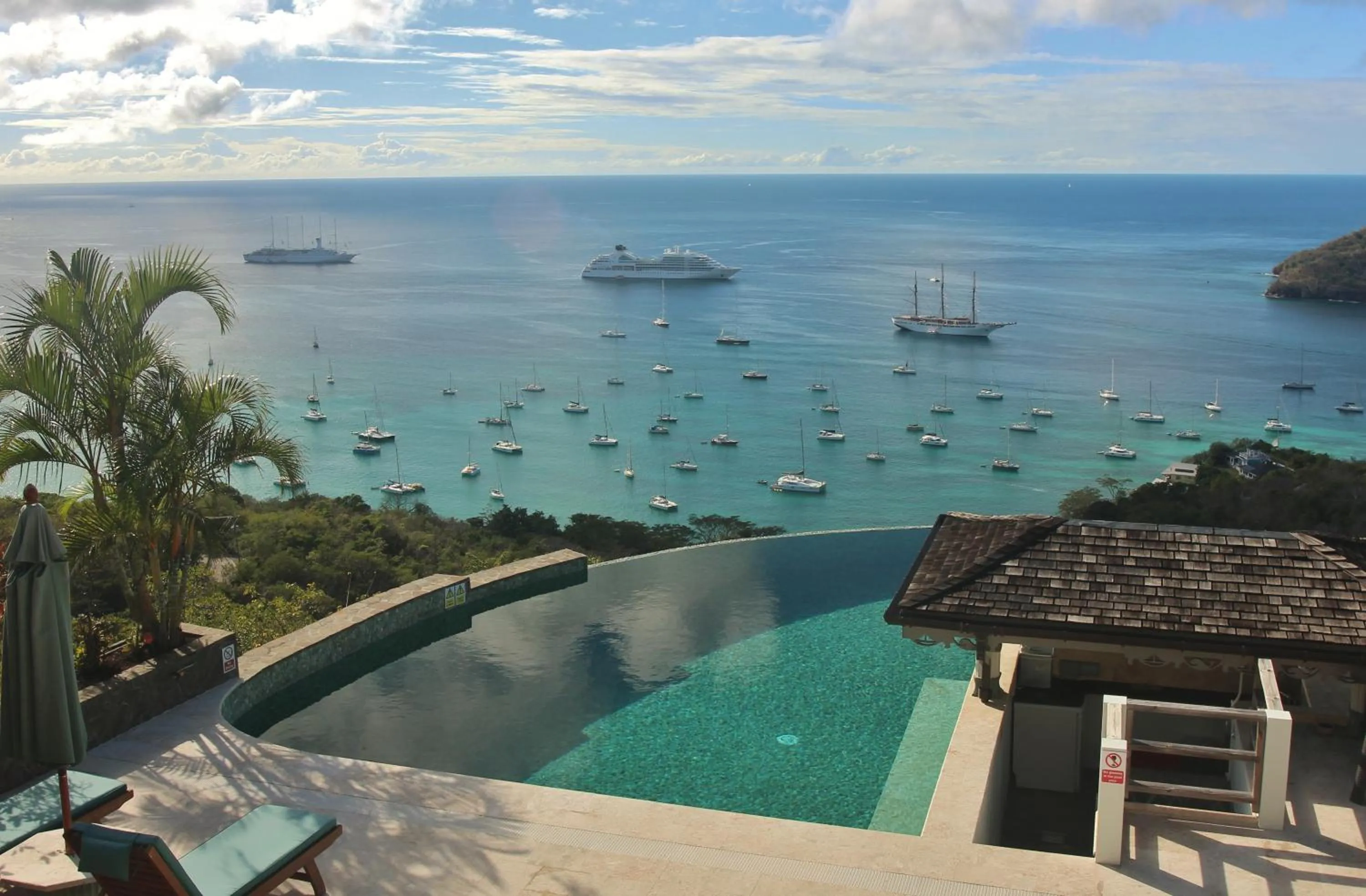 Pool view in Tropical Hideaway