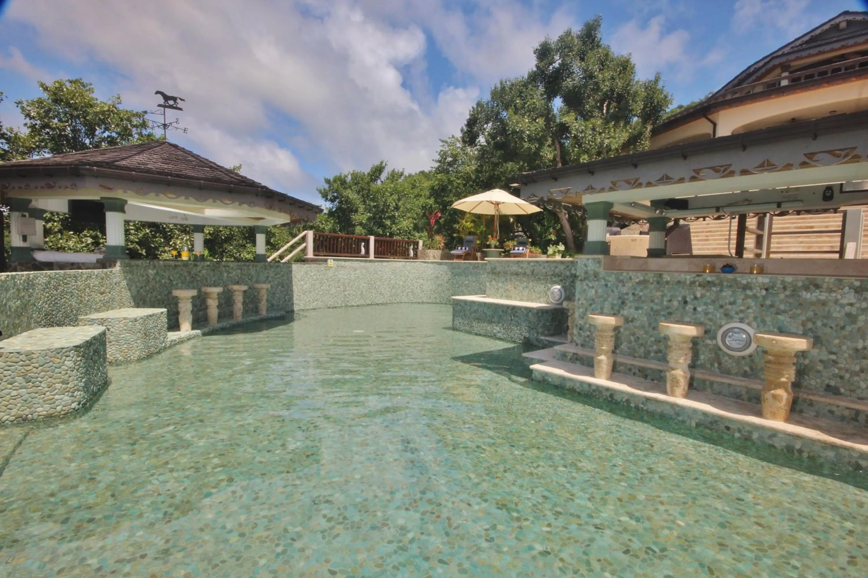 Pool view in Tropical Hideaway