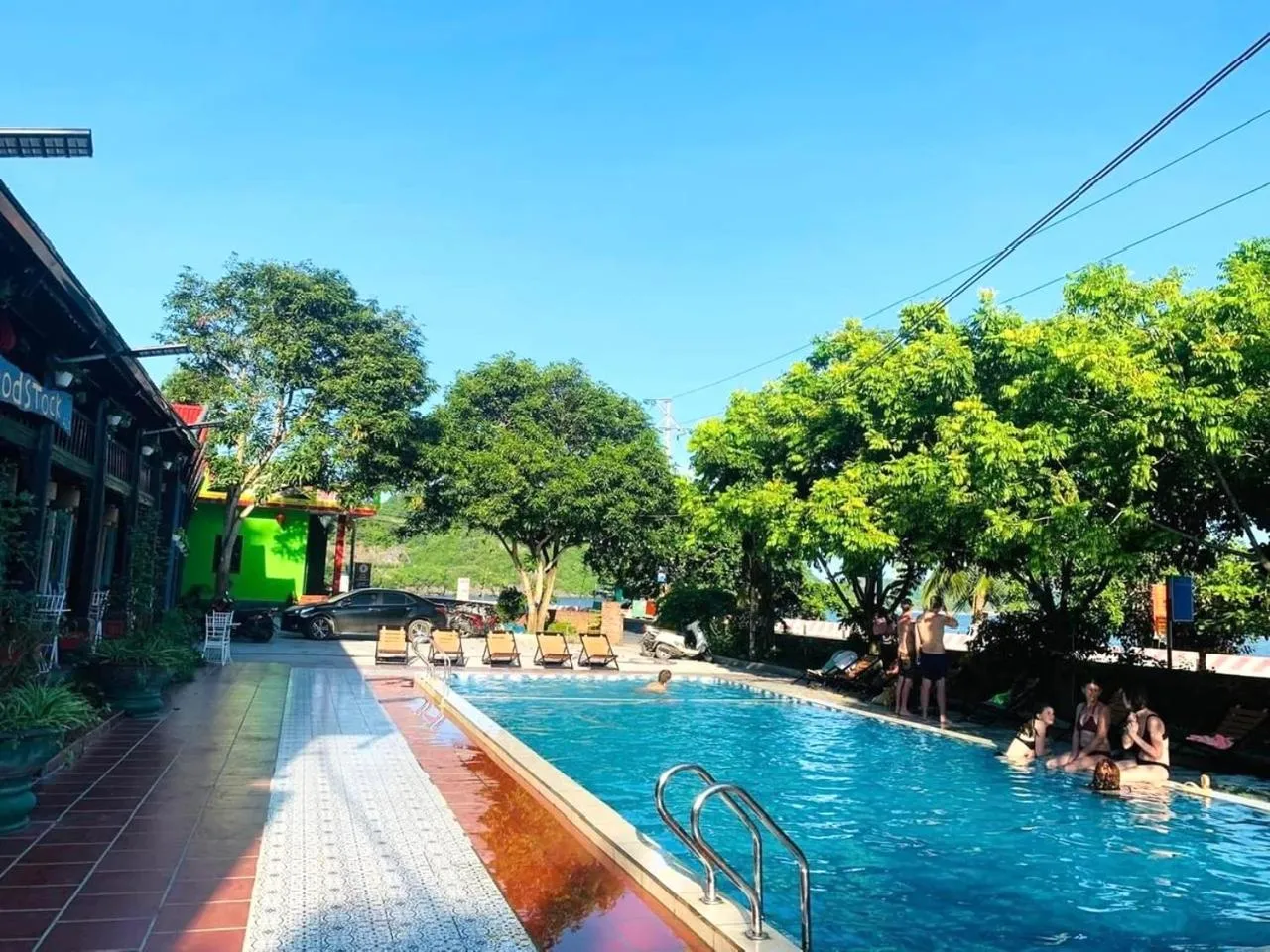 Swimming pool in Woodstock Beach Camp