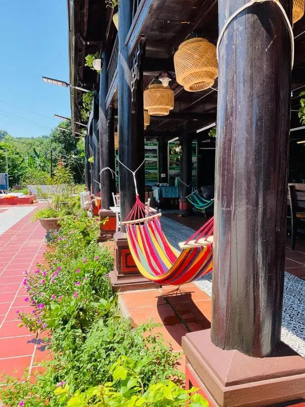 Seating area in Woodstock Beach Camp