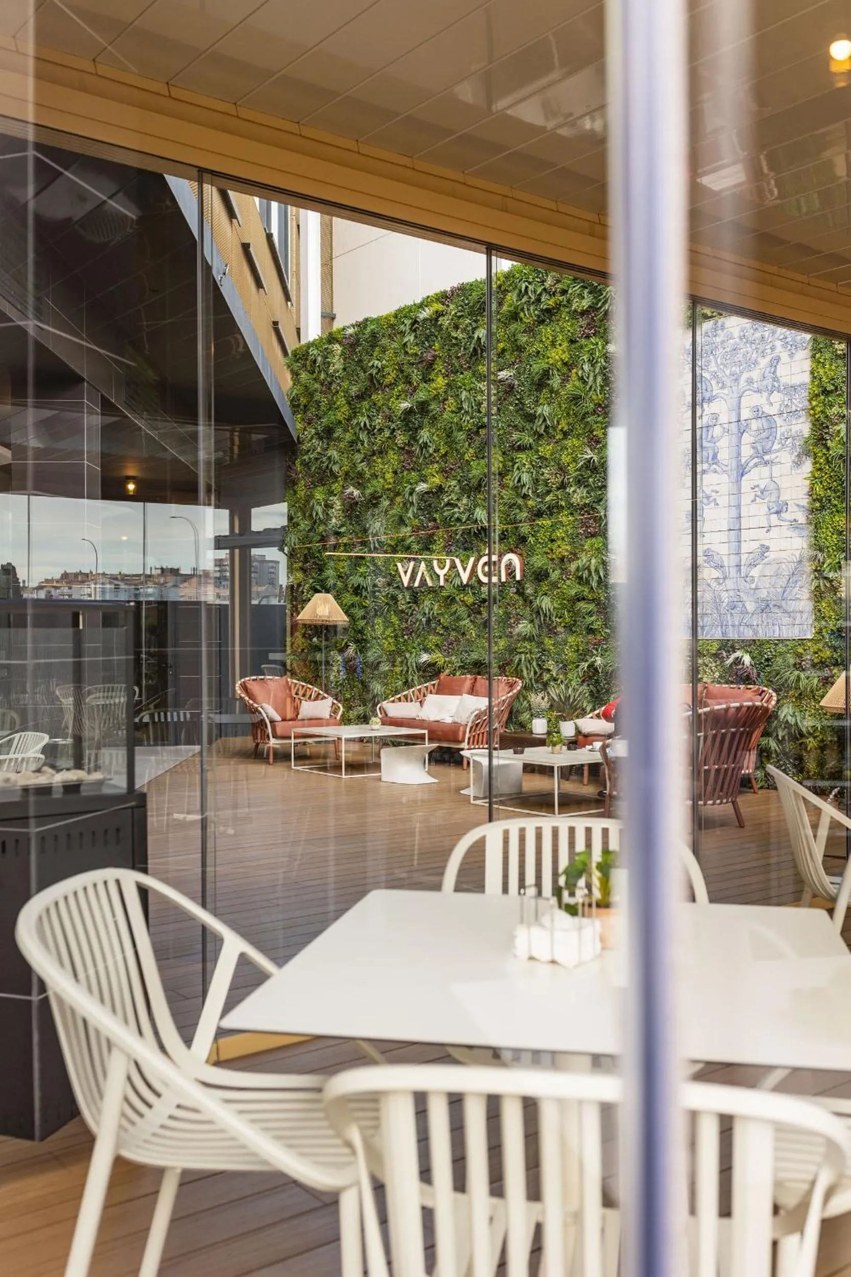 Patio in Hotel Málaga Vibes