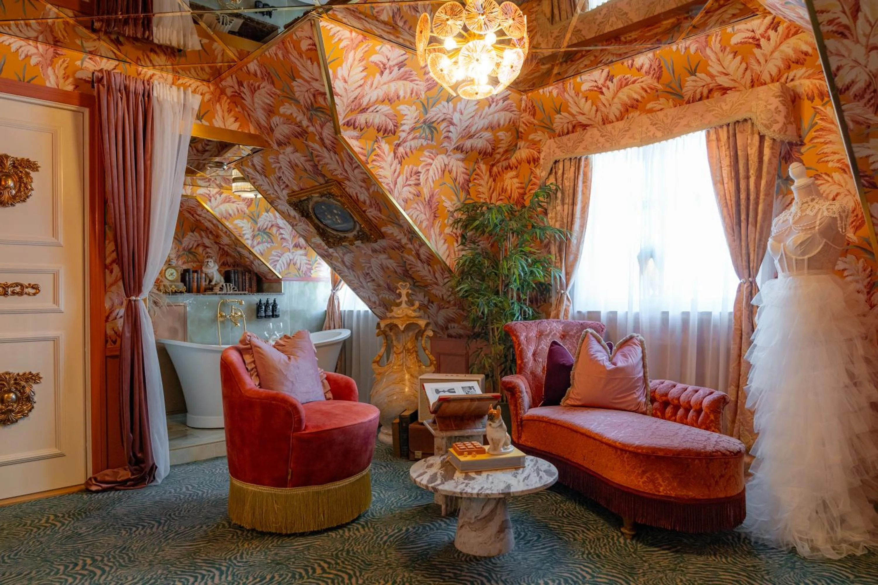 Seating area in Charmante Skostredet Hôtel