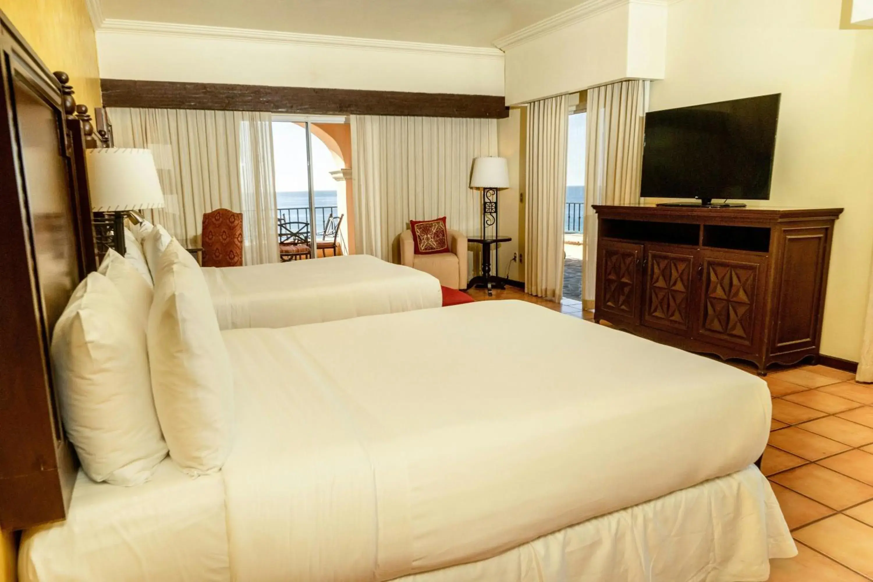 Oceanfront Queen Room with Two Queen Beds and Balcony - Baja in Hacienda del Mar Los Cabos, an Autograph Collection All-Inclusive Resort Oceanfront Queen Room with Two Queen Beds and Balcony - Baja in Hacienda del Mar Los Cabos, an Autograph Collection All-Inclusive Resort