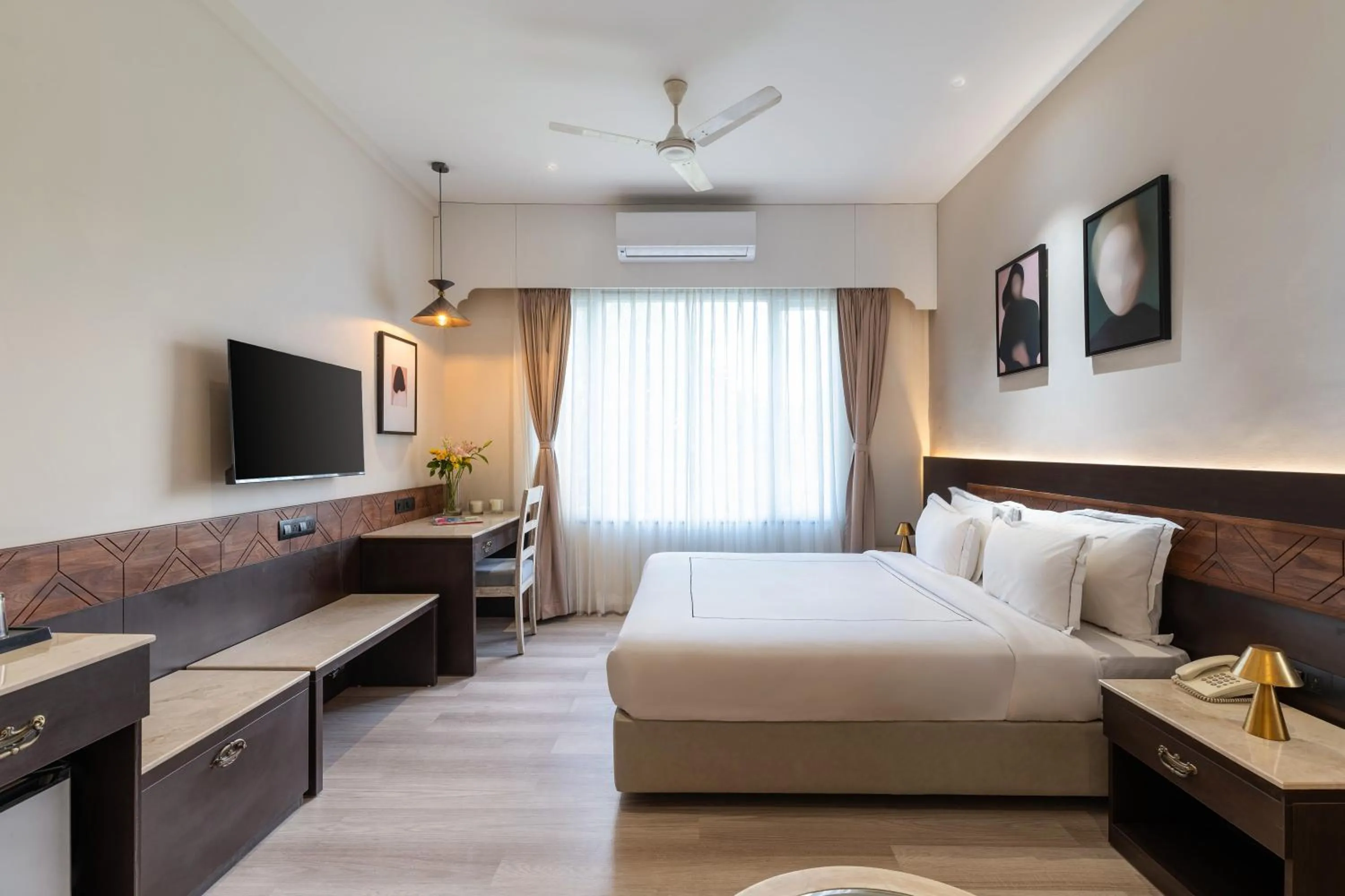 Living room, Bed in City Connect by Downtown Udaipur