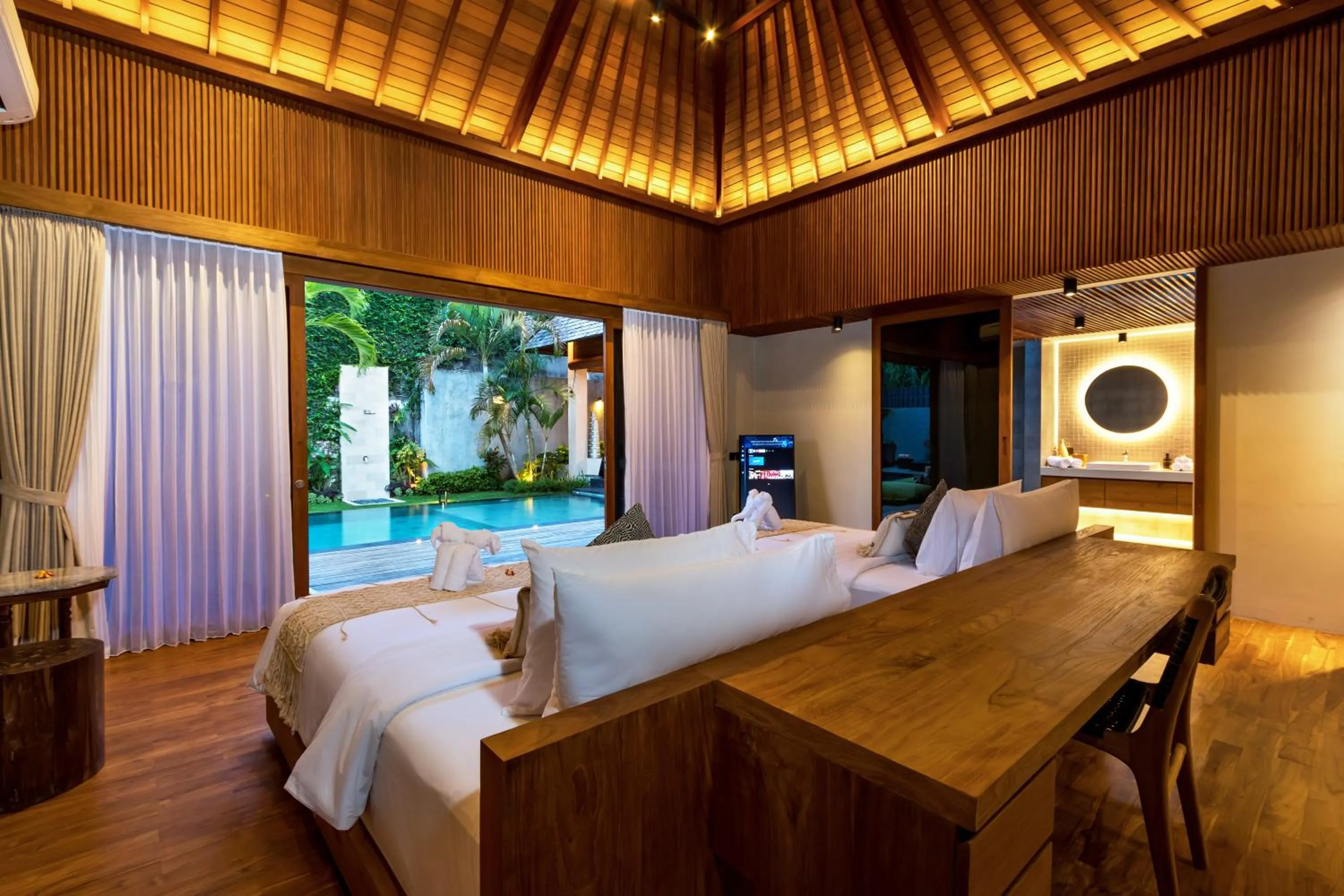 Bedroom, Bed in Navya Villas