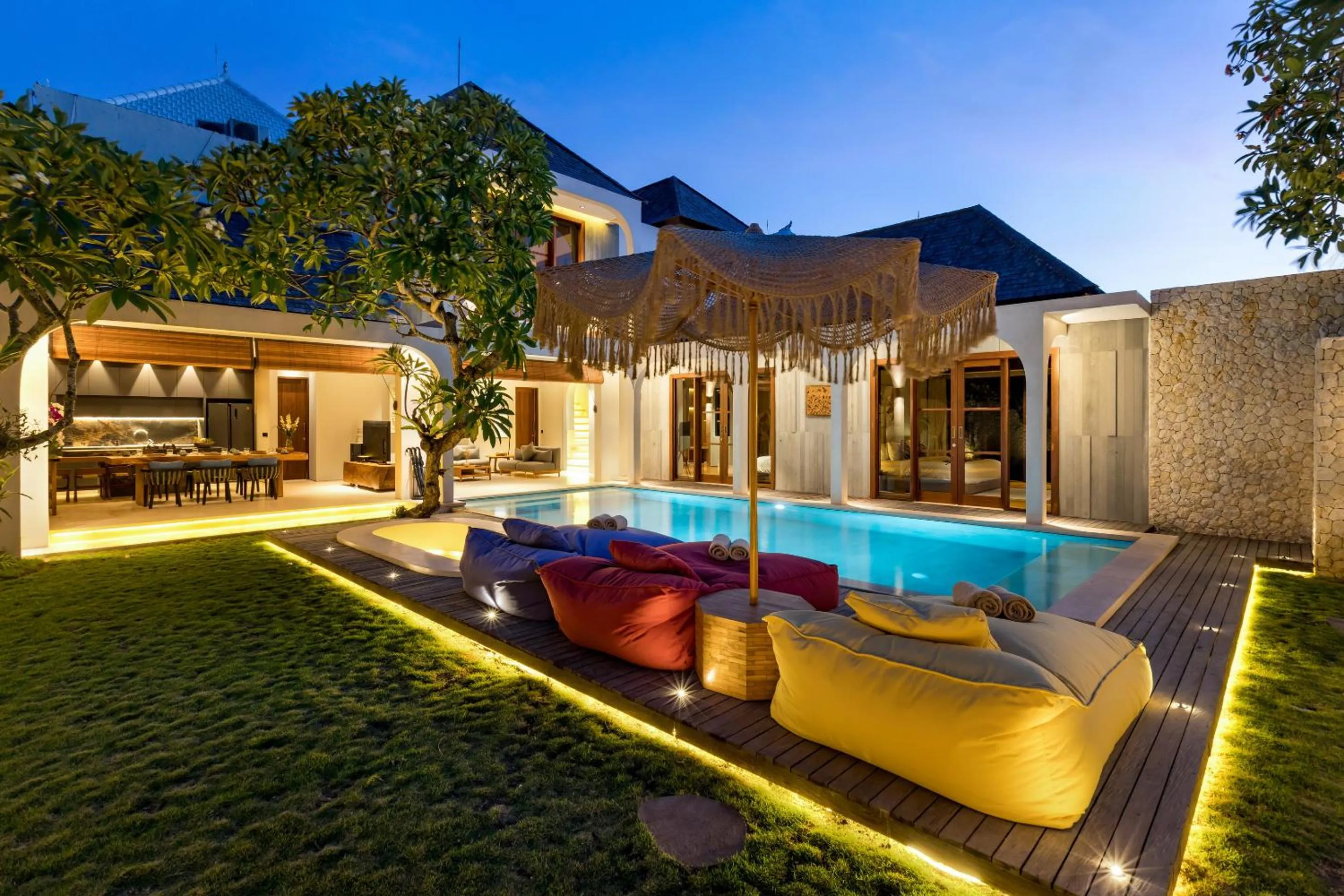 Pool view in Navya Villas