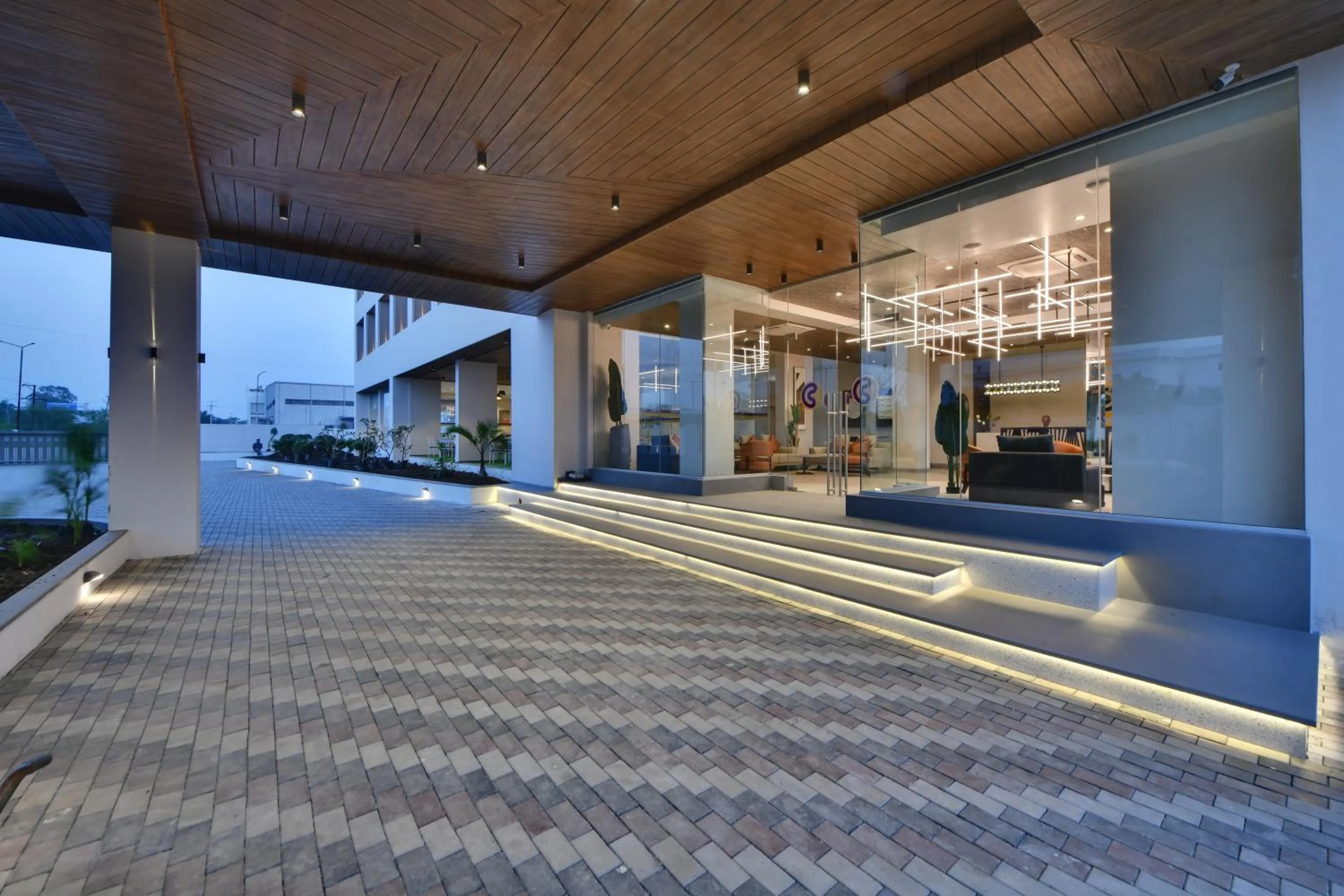 Property building in Click Hotel Pithampur