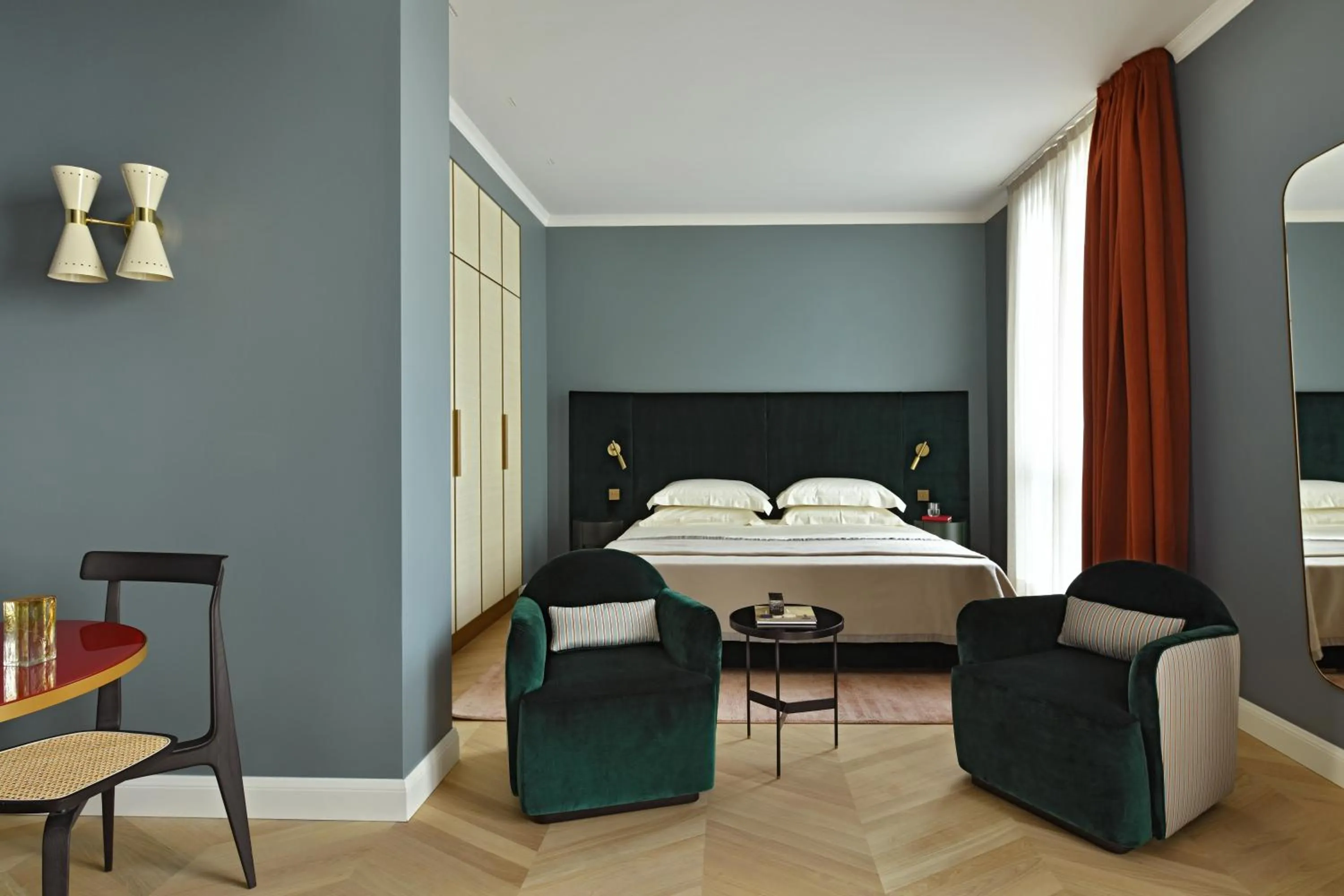 Living room, Bed in Casa Brivio