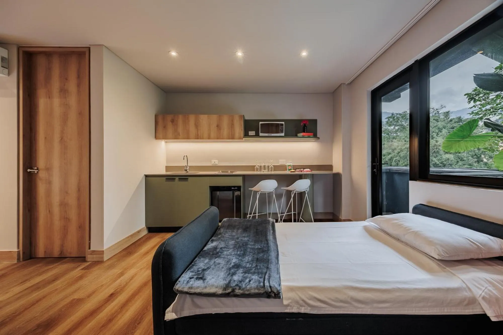 Bed in The Somos Central Hotel Poblado