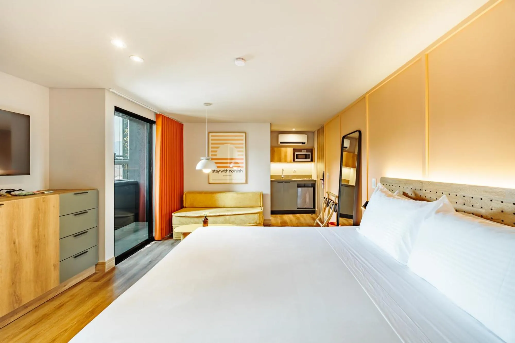 Bed in The Somos Central Hotel Poblado