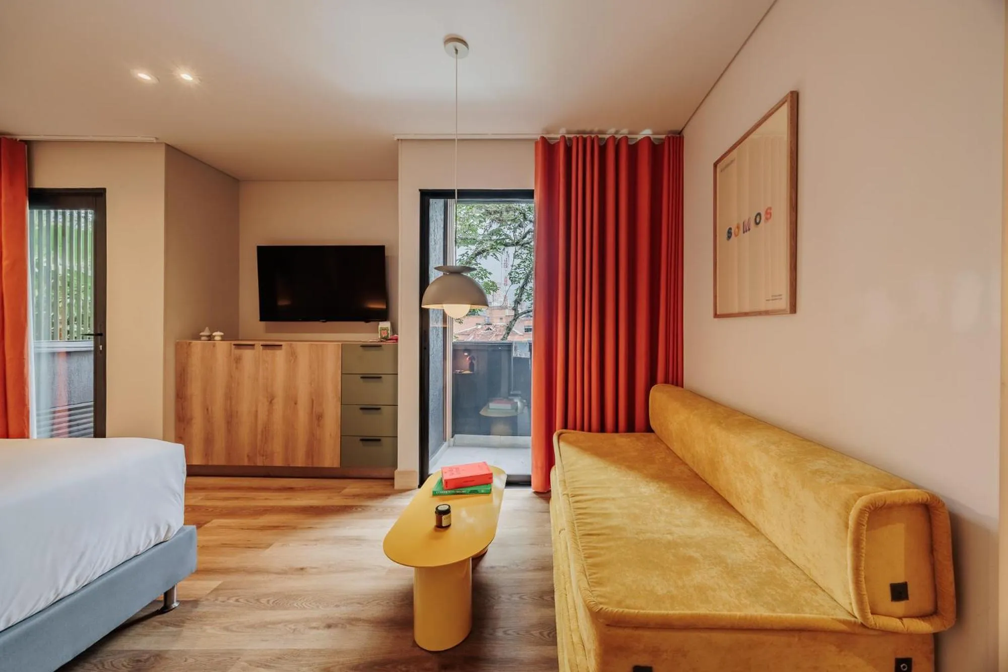 Bed in The Somos Central Hotel Poblado