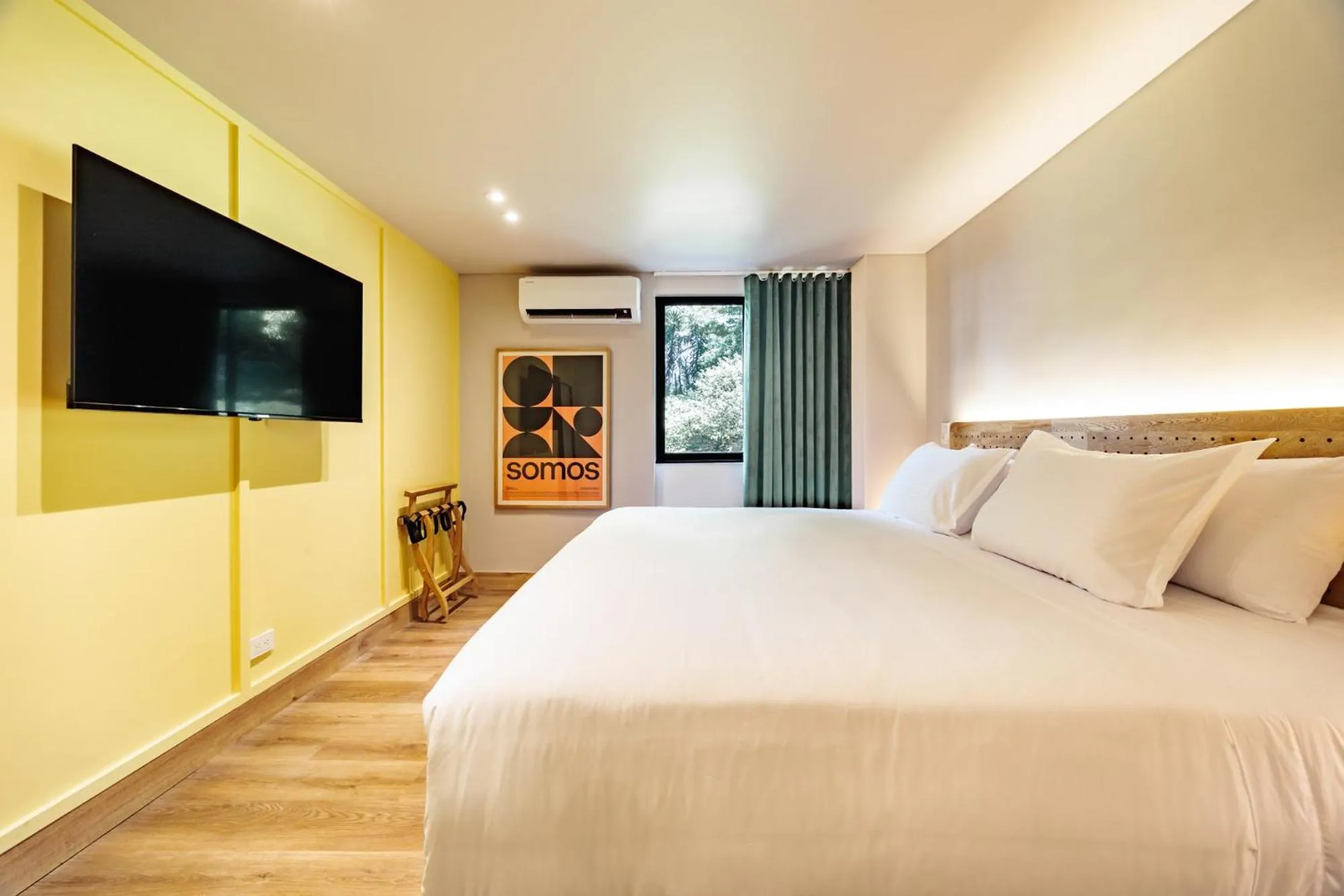 Bed in The Somos Central Hotel Poblado