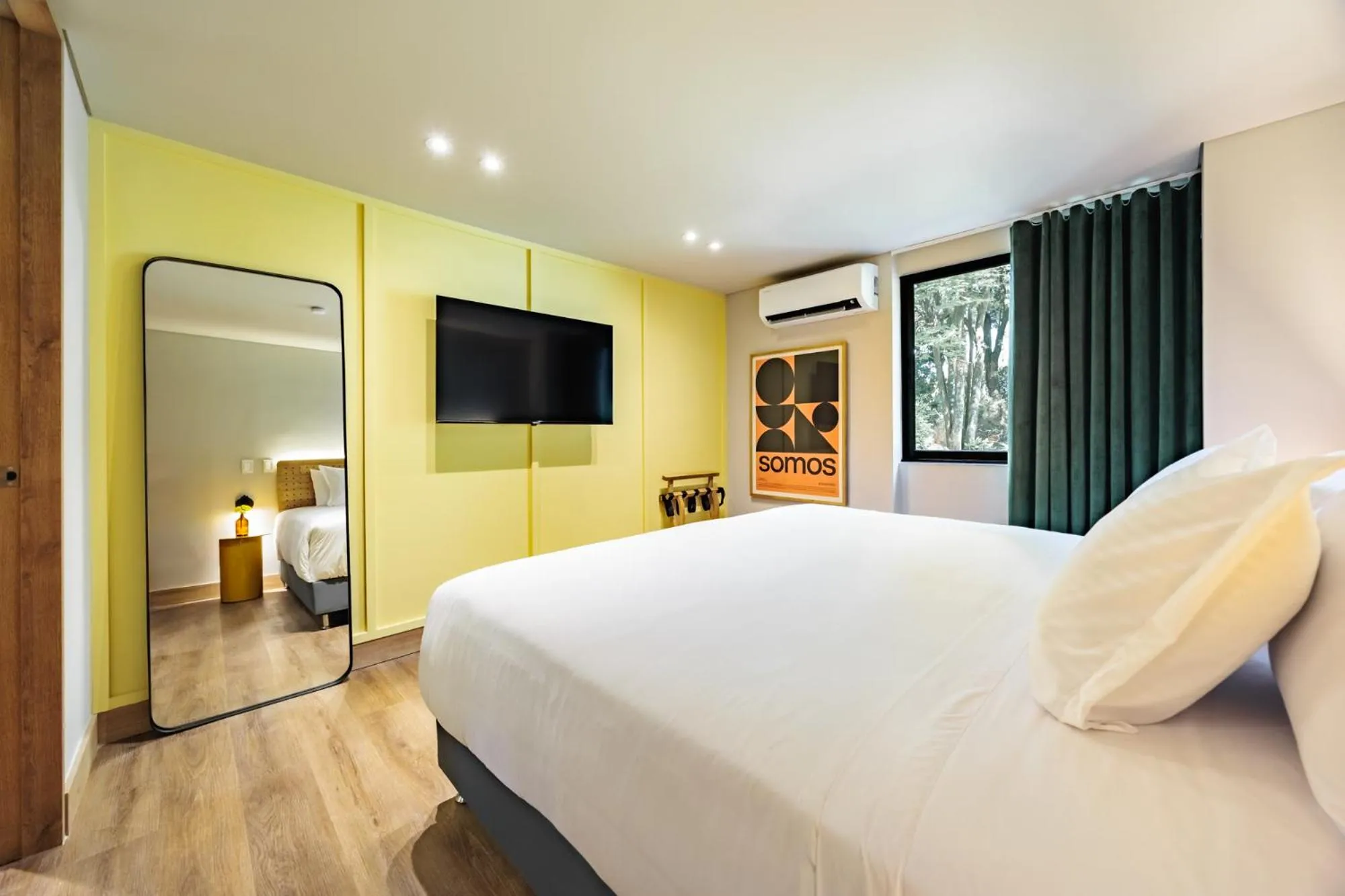 Bed in The Somos Central Hotel Poblado