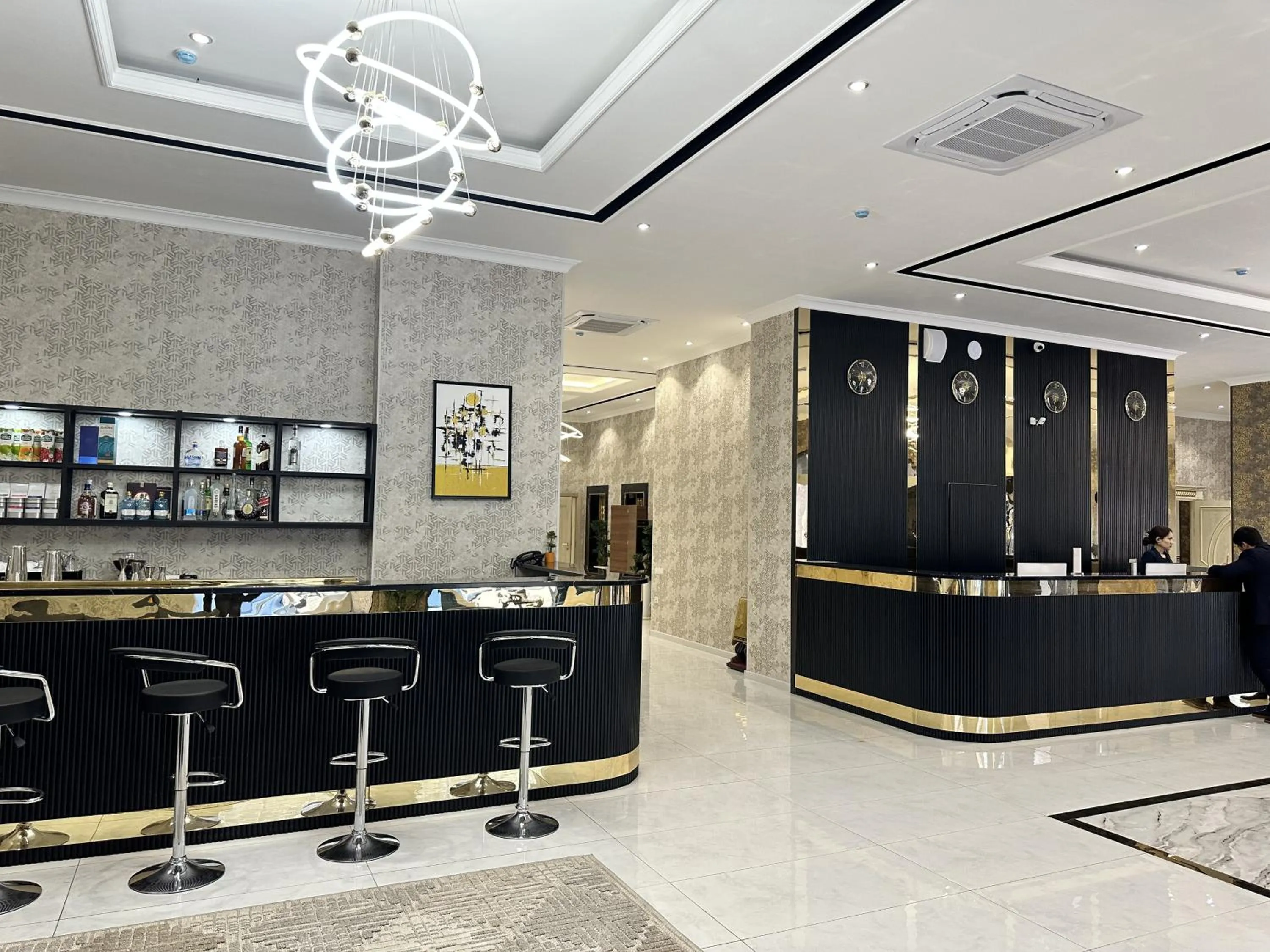 Lounge or bar in The Tower Hotel Tashkent by HotelPro Group