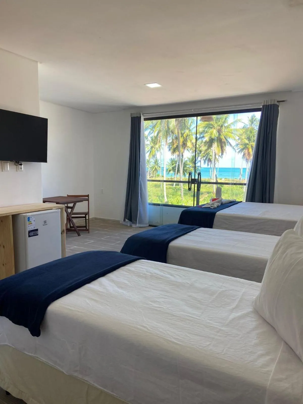 Bed in Pousada Canouan